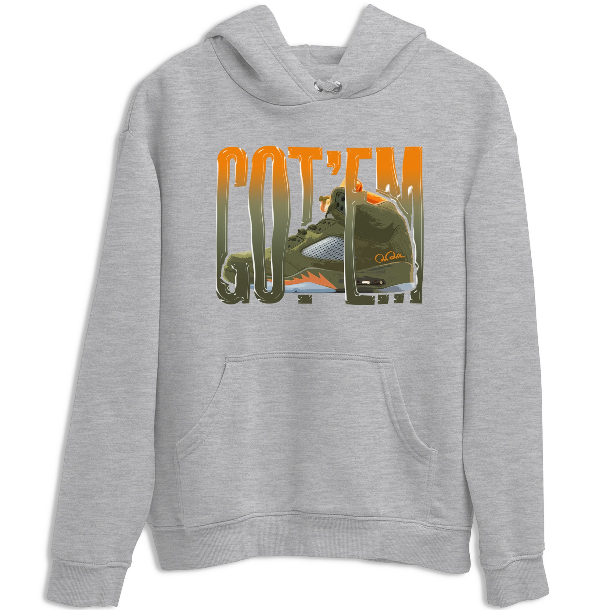Wiggling Gotem snkmatch Tees - Air Jordan 5 Olive