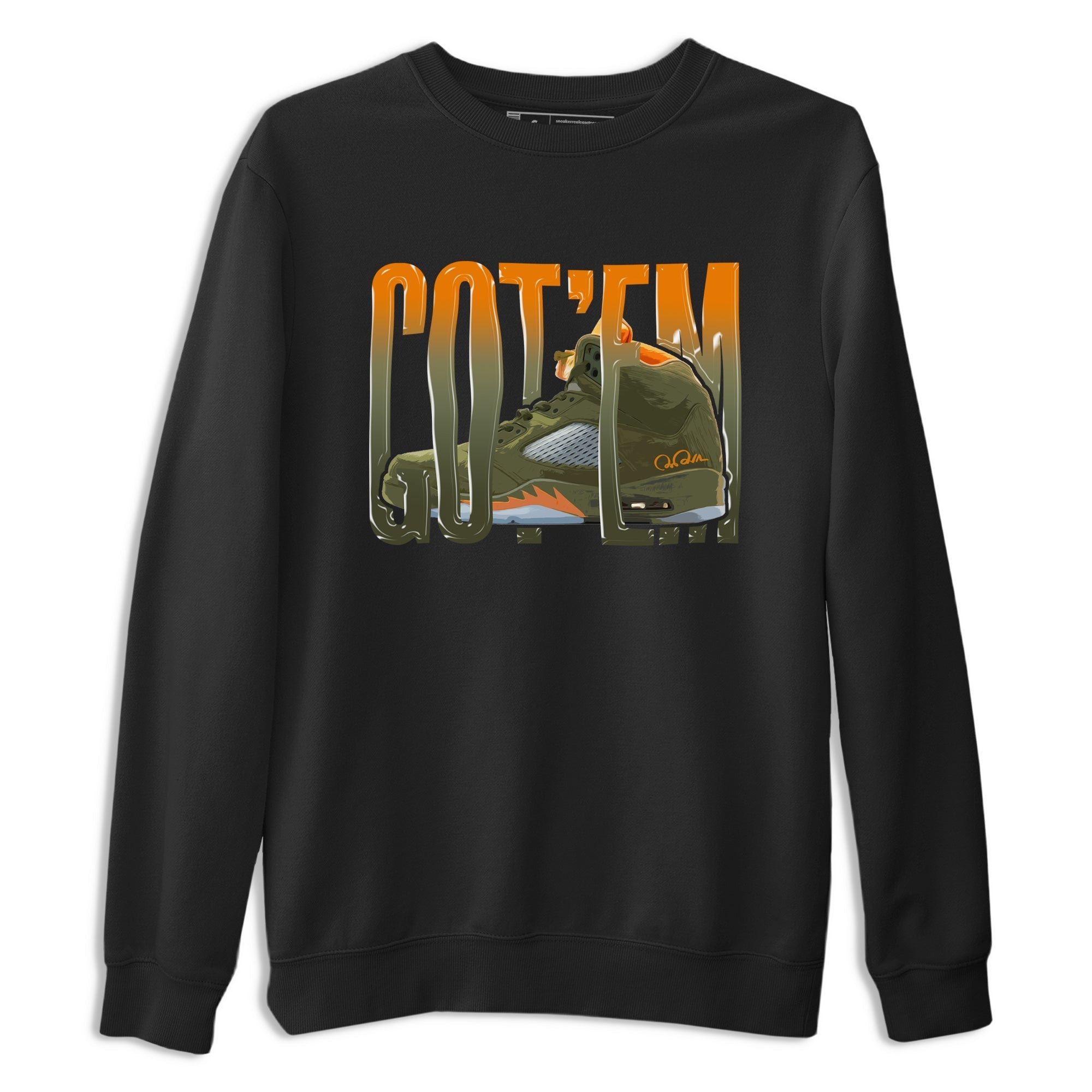 Wiggling Gotem snkmatch Tees - Air Jordan 5 Olive