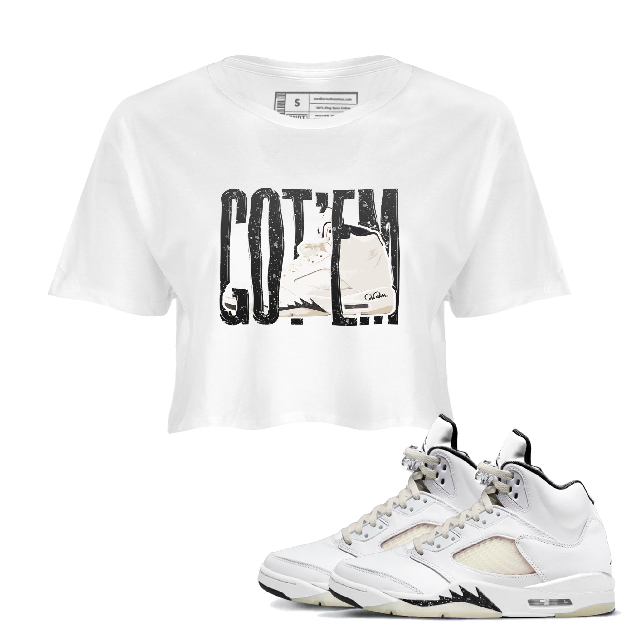 Wiggling Gotem snkmatch Women's Top - Air Jordan 5 Sail