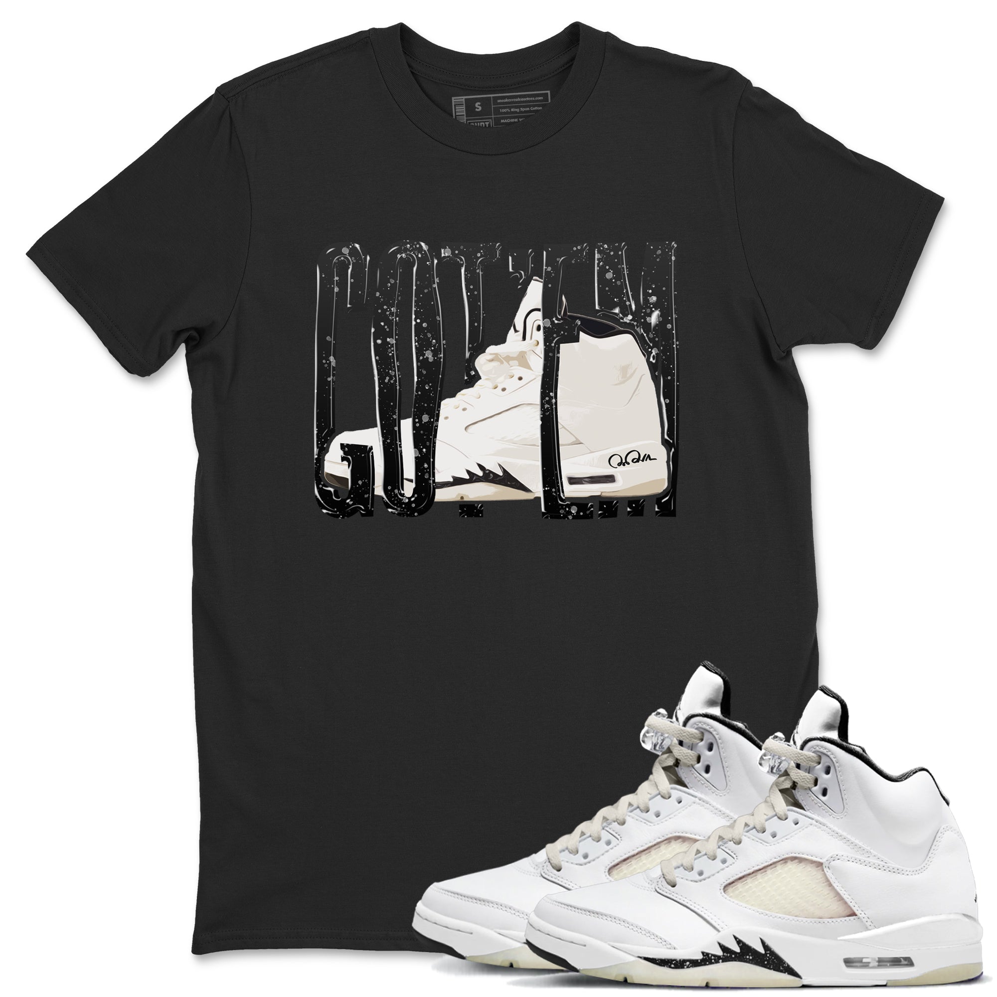 Wiggling Gotem snkmatch Tees - Air Jordan 5 Sail