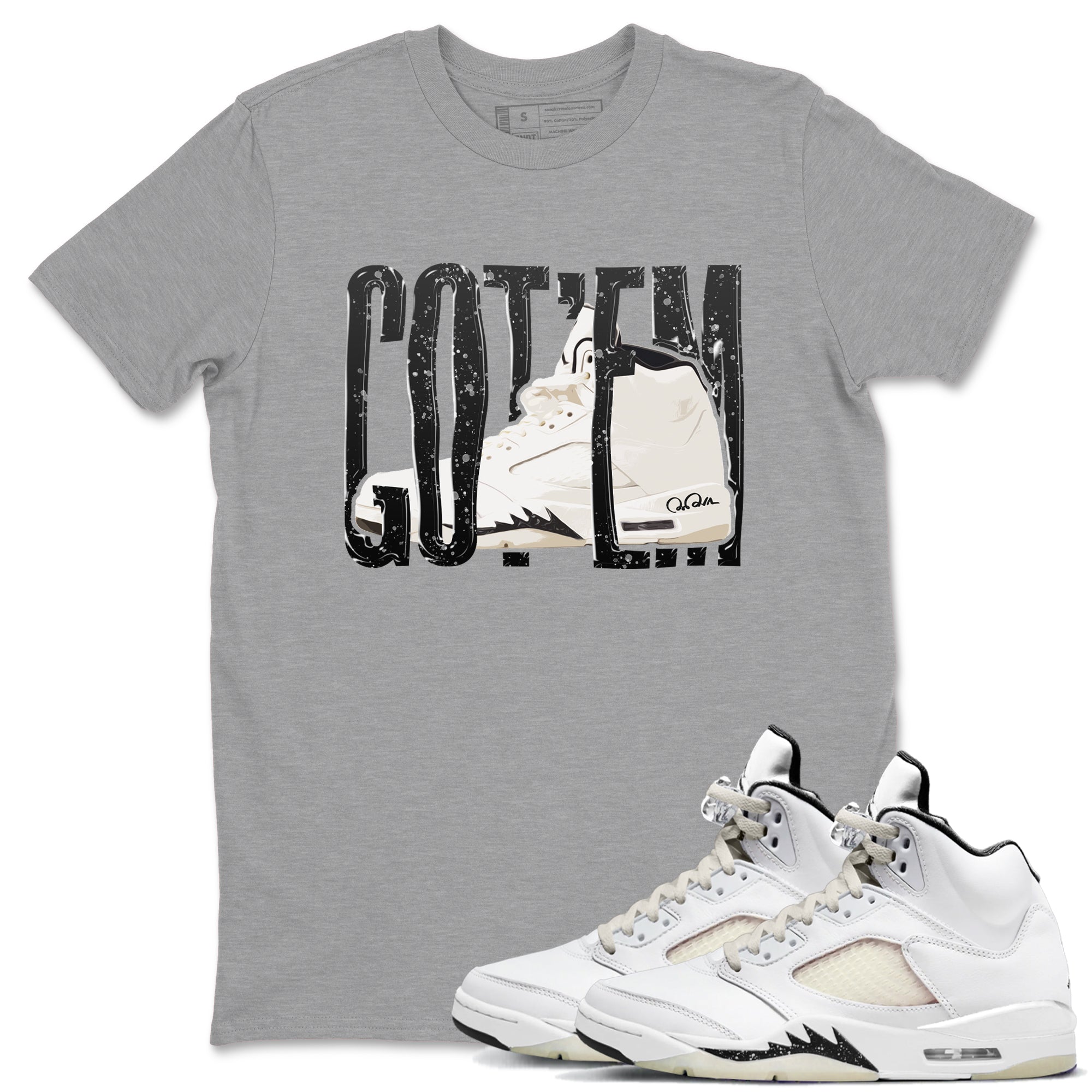 Wiggling Gotem snkmatch Tees - Air Jordan 5 Sail