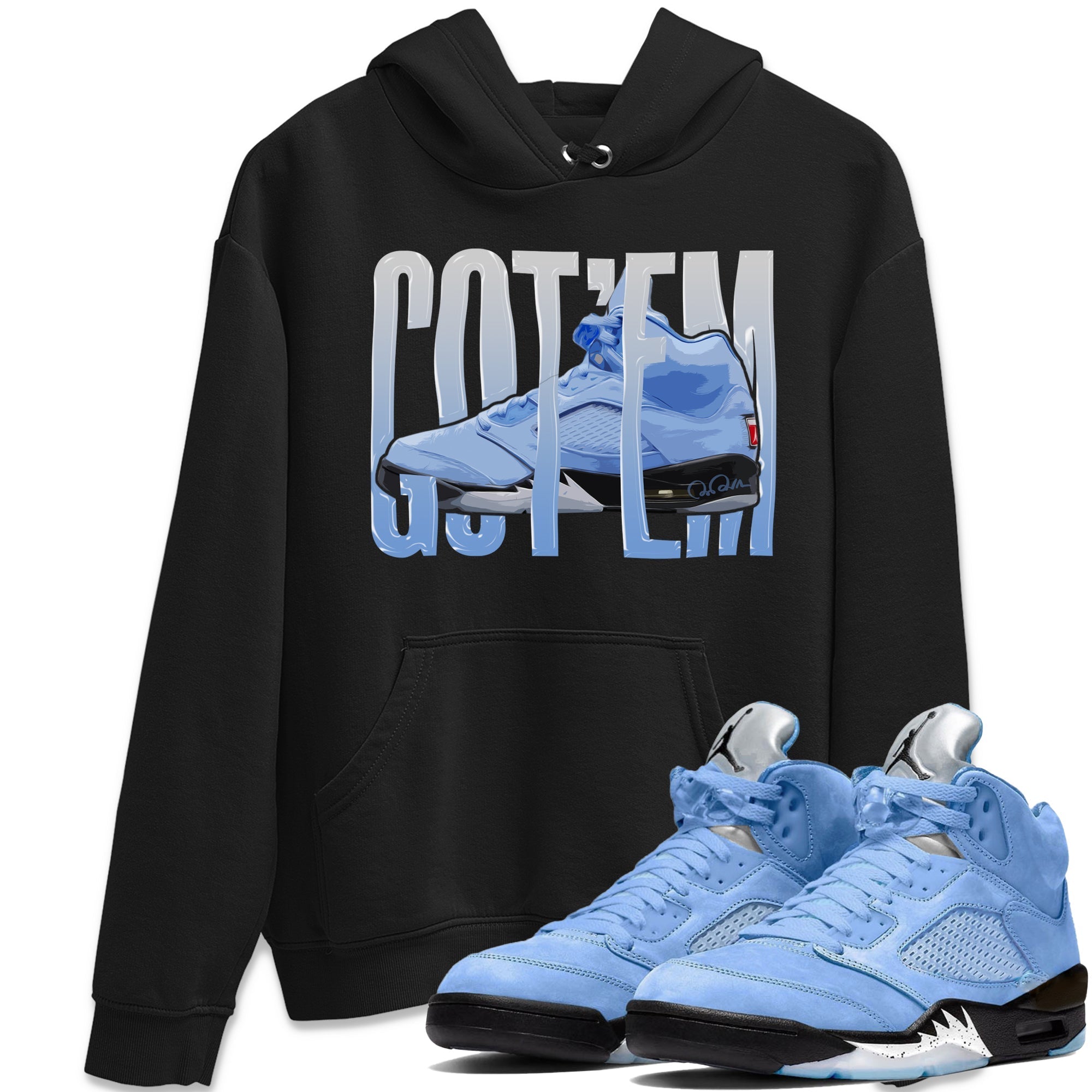 Wiggling Gotem Unisex Tops - Air Jordan 5 UNC