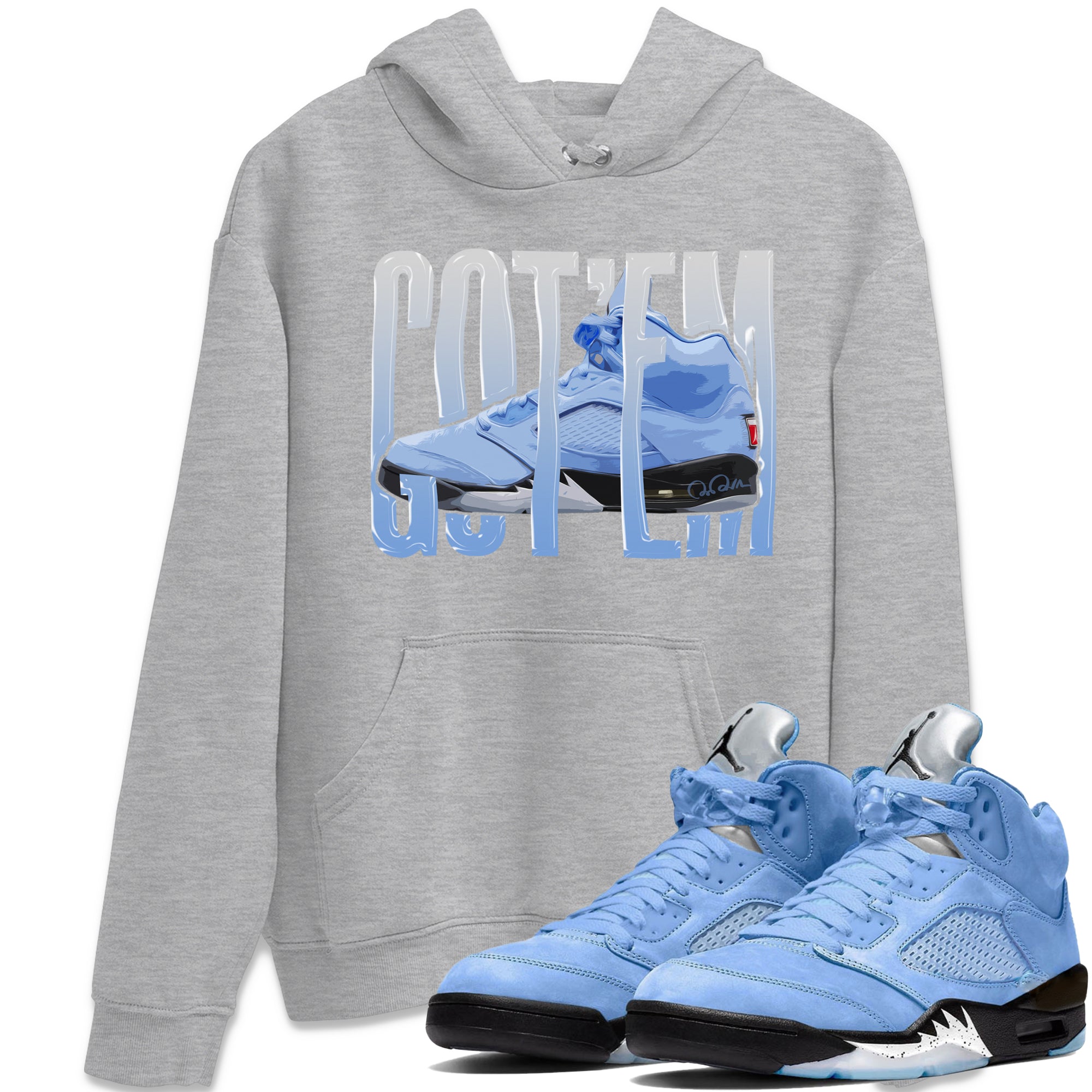Wiggling Gotem Unisex Tops - Air Jordan 5 UNC