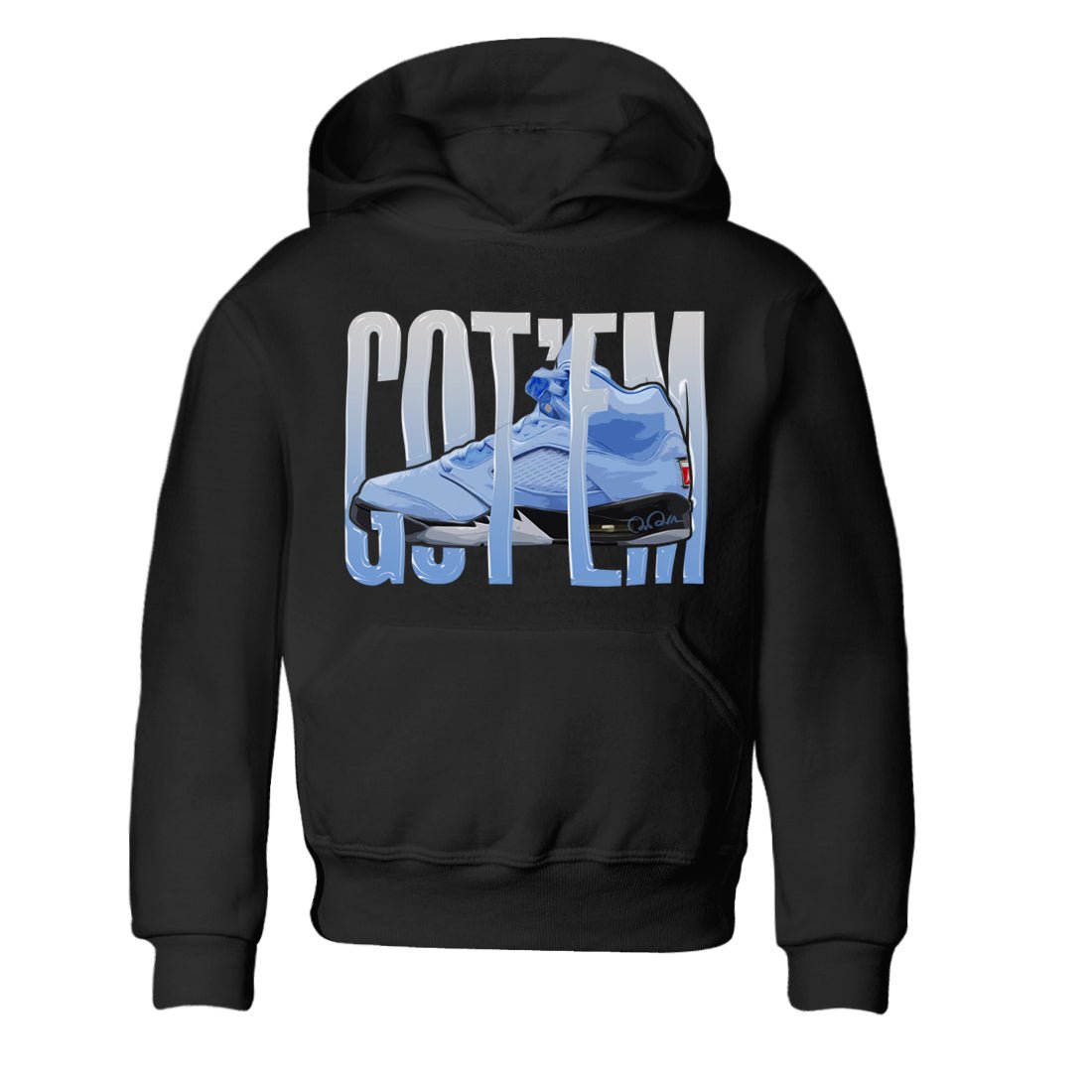 Wiggling Gotem Kids Tops - Air Jordan 5 UNC