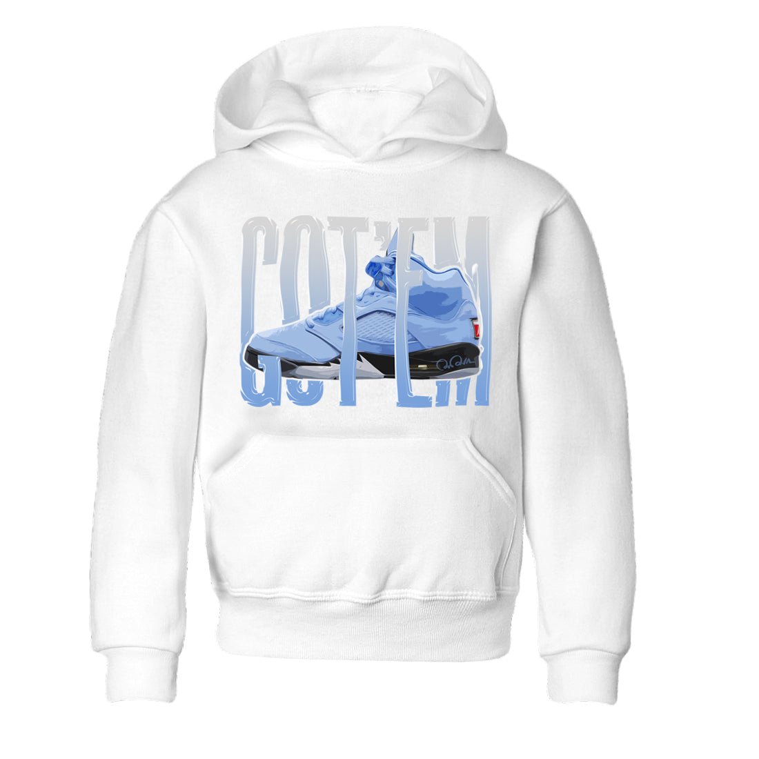 Wiggling Gotem Kids Tops - Air Jordan 5 UNC