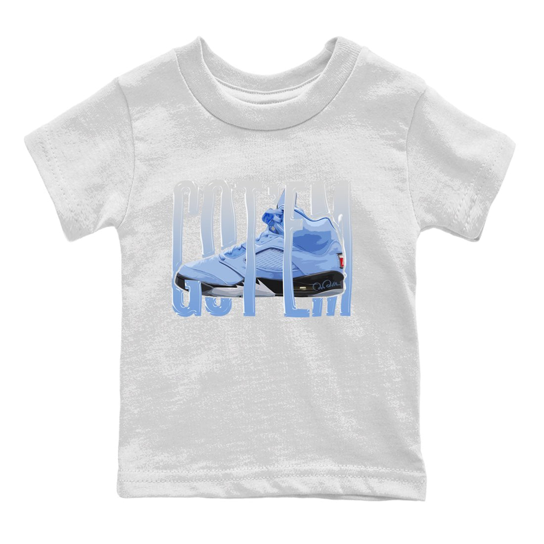 Wiggling Gotem Kids Tops - Air Jordan 5 UNC