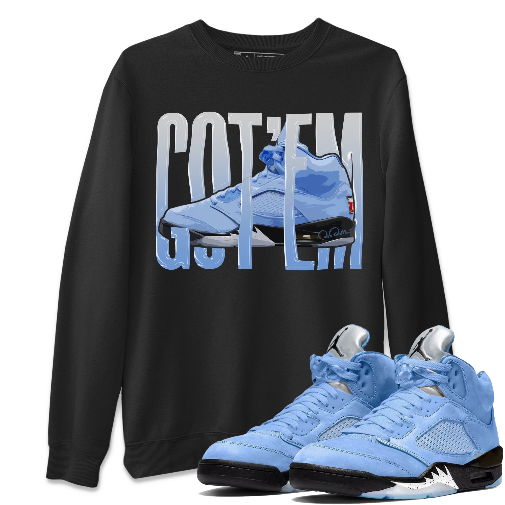 Wiggling Gotem Unisex Tops - Air Jordan 5 UNC