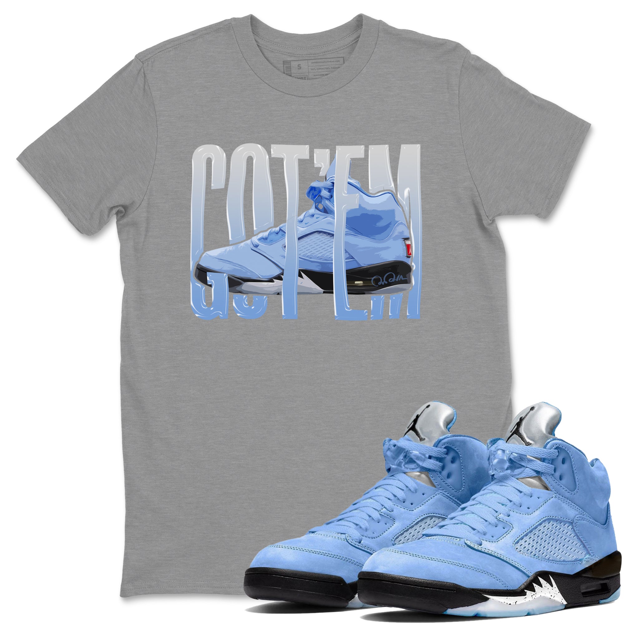 Wiggling Gotem Unisex Tops - Air Jordan 5 UNC