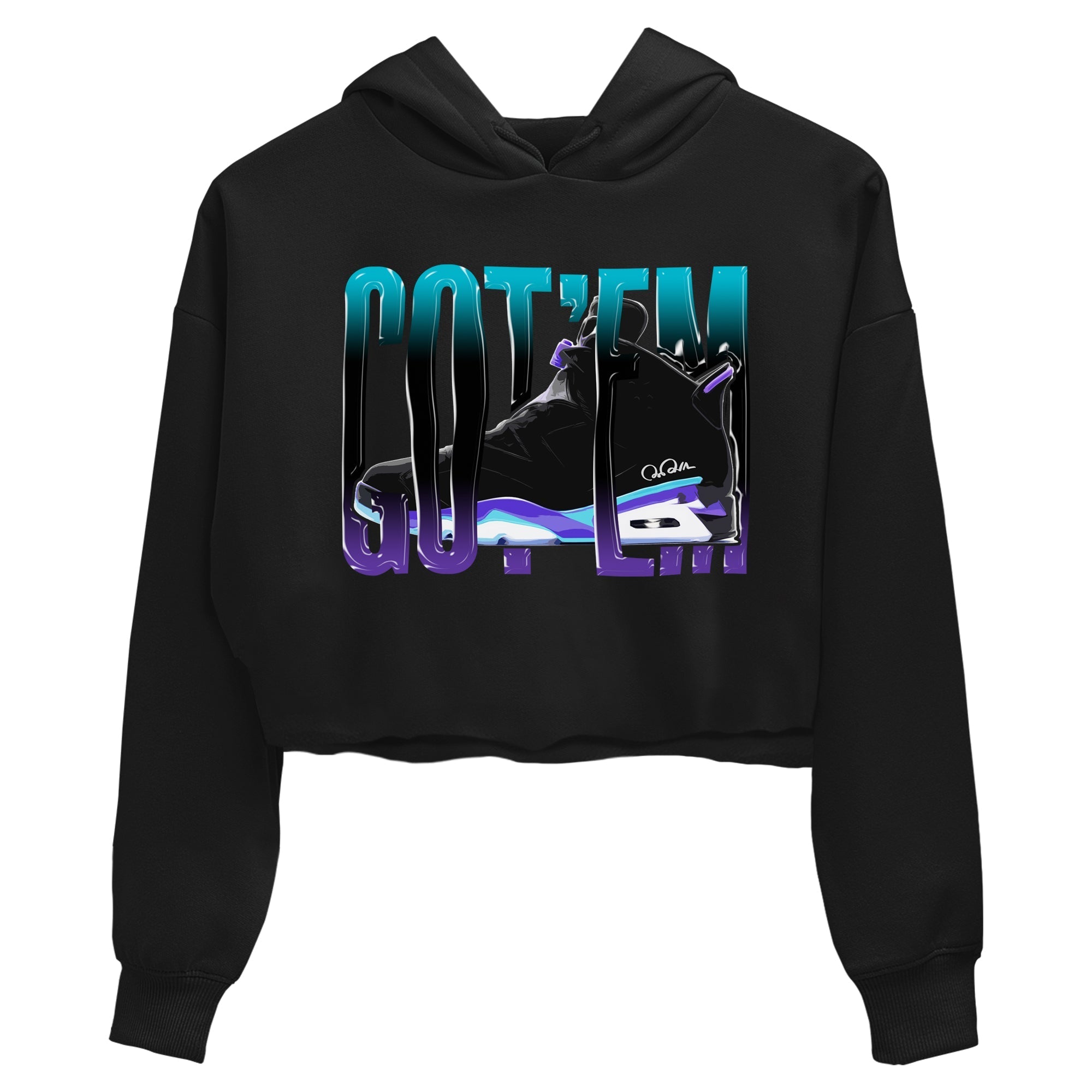 Wiggling Gotem Women's Tops - Air Jordan 6 Aqua