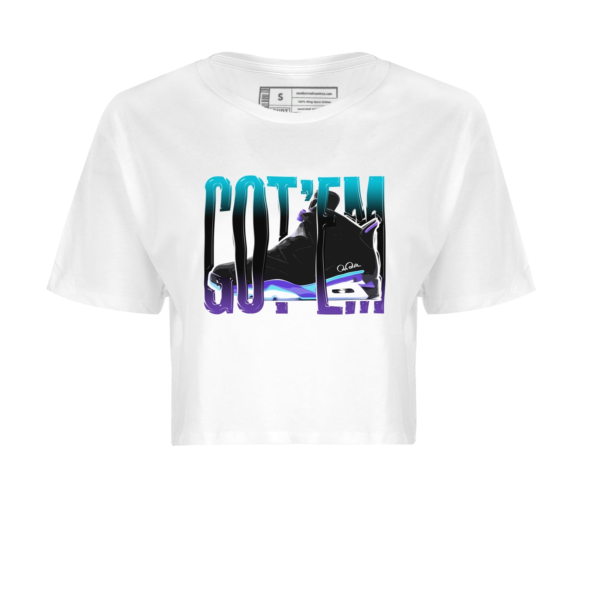 Wiggling Gotem Women's Tops - Air Jordan 6 Aqua
