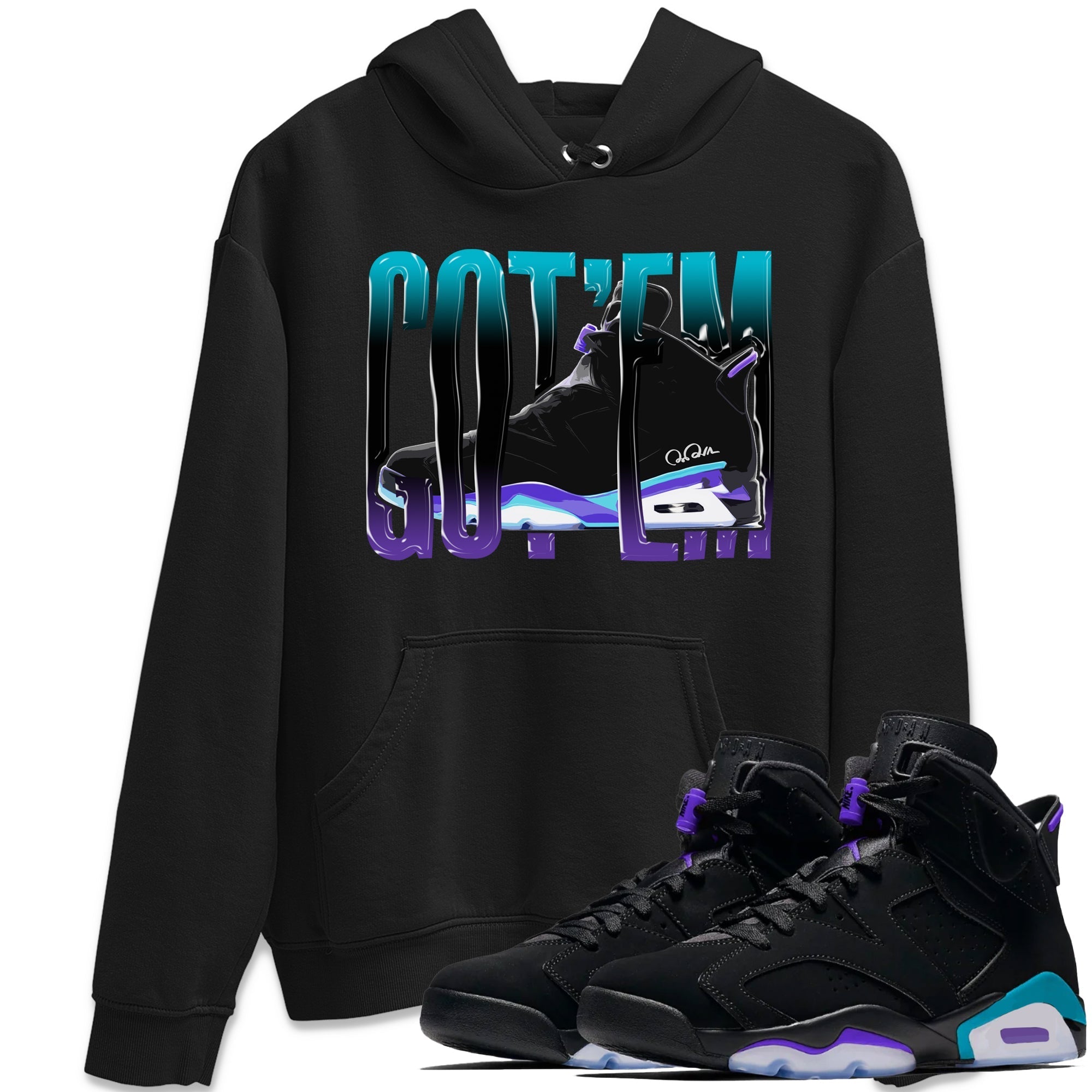 Wiggling Gotem Unisex Tops - Air Jordan 6 Aqua
