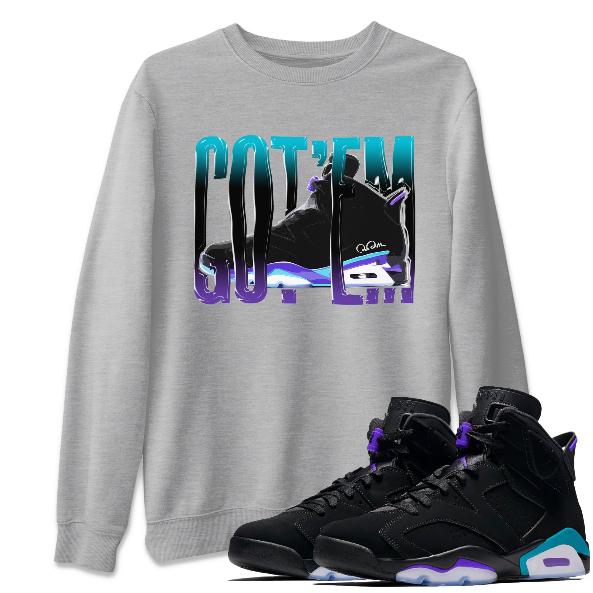 Wiggling Gotem Unisex Tops - Air Jordan 6 Aqua