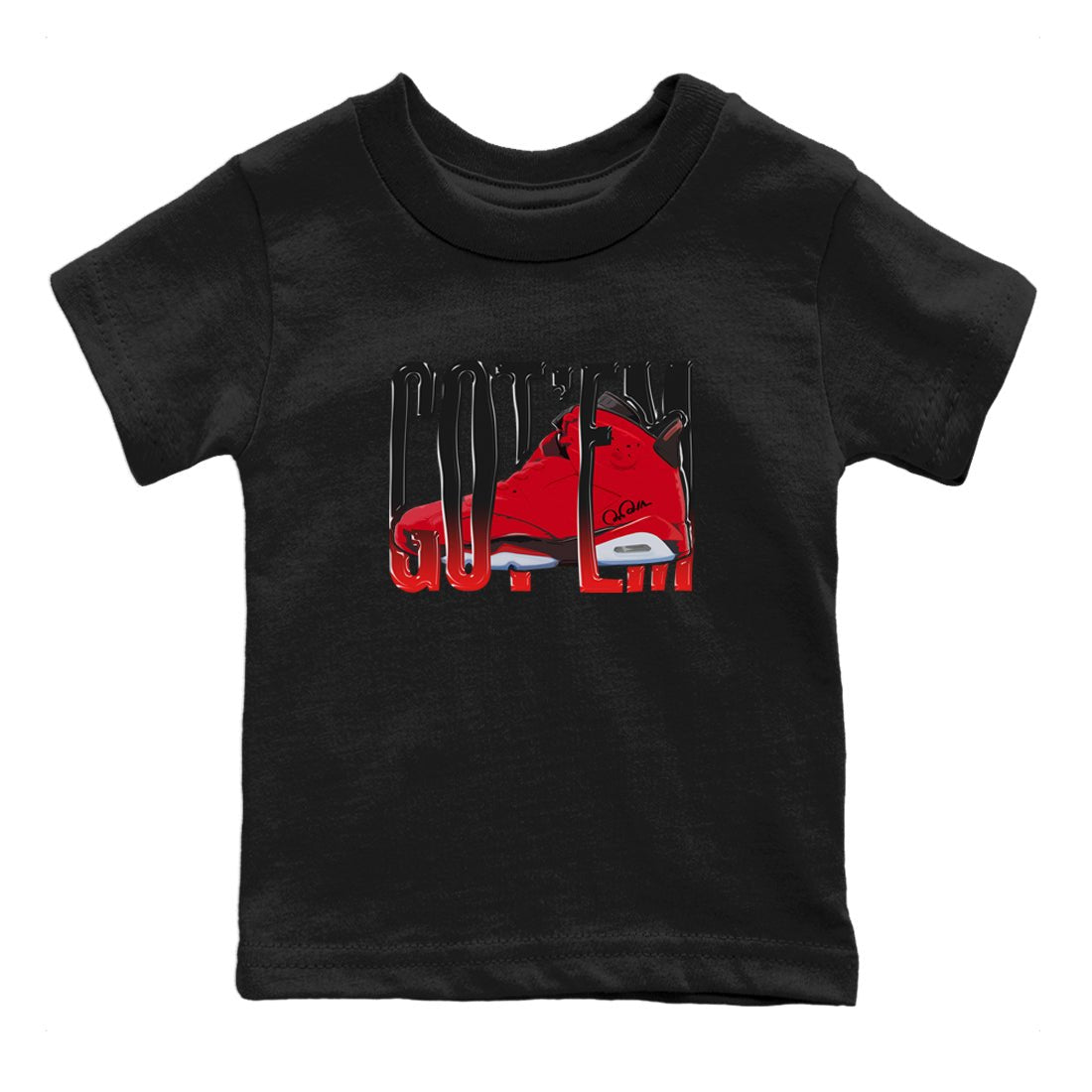 Wiggling Gotem Kids Tops - Air Jordan 6 Toro Bravo