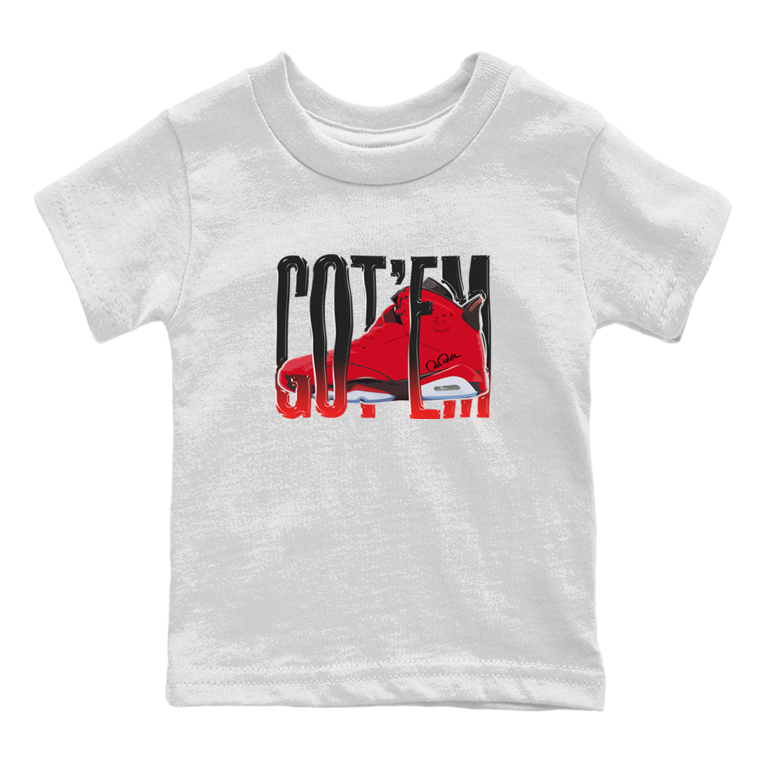 Wiggling Gotem Kids Tops - Air Jordan 6 Toro Bravo