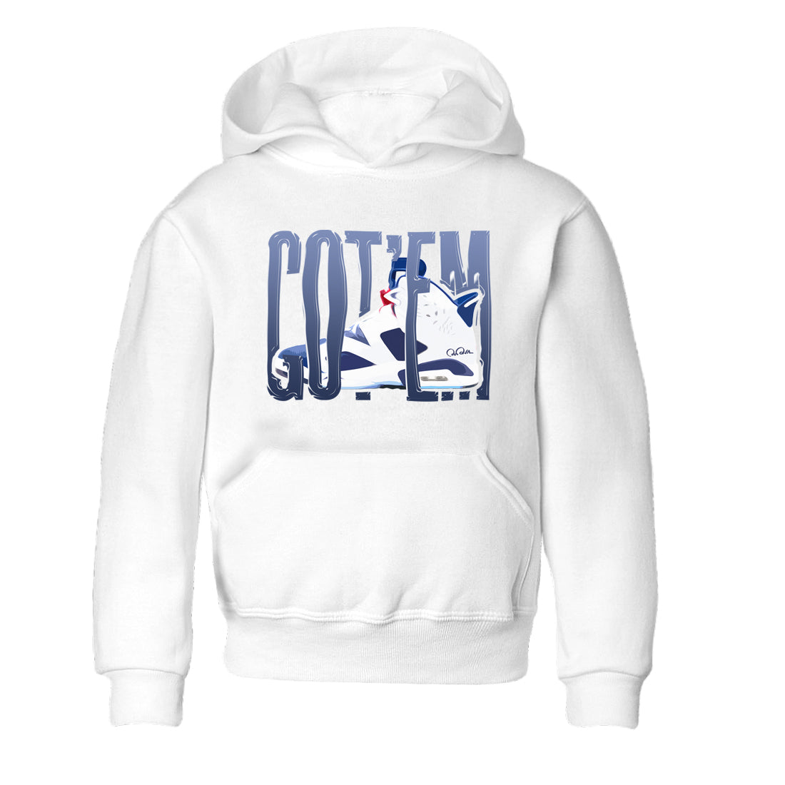 Wiggling Gotem snkmatch Tees Kids - Air Jordan 6 White And Midnight Navy