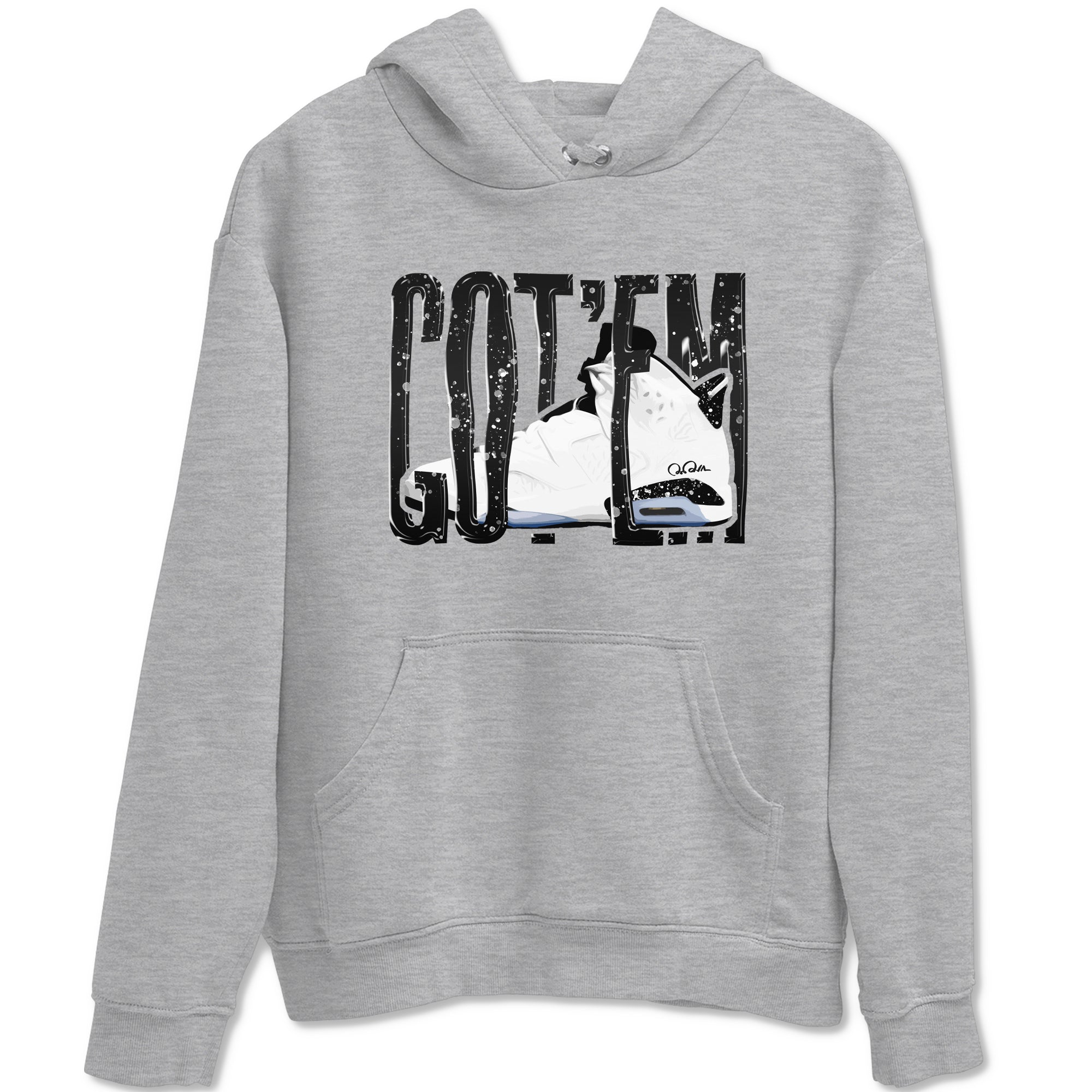 Wiggling Gotem snkmatch Tees - Air Jordan 6 White Black