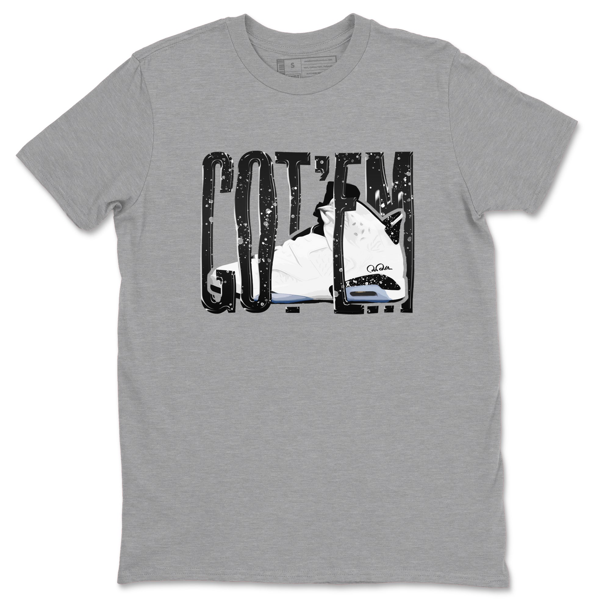 Wiggling Gotem snkmatch Tees - Air Jordan 6 White Black