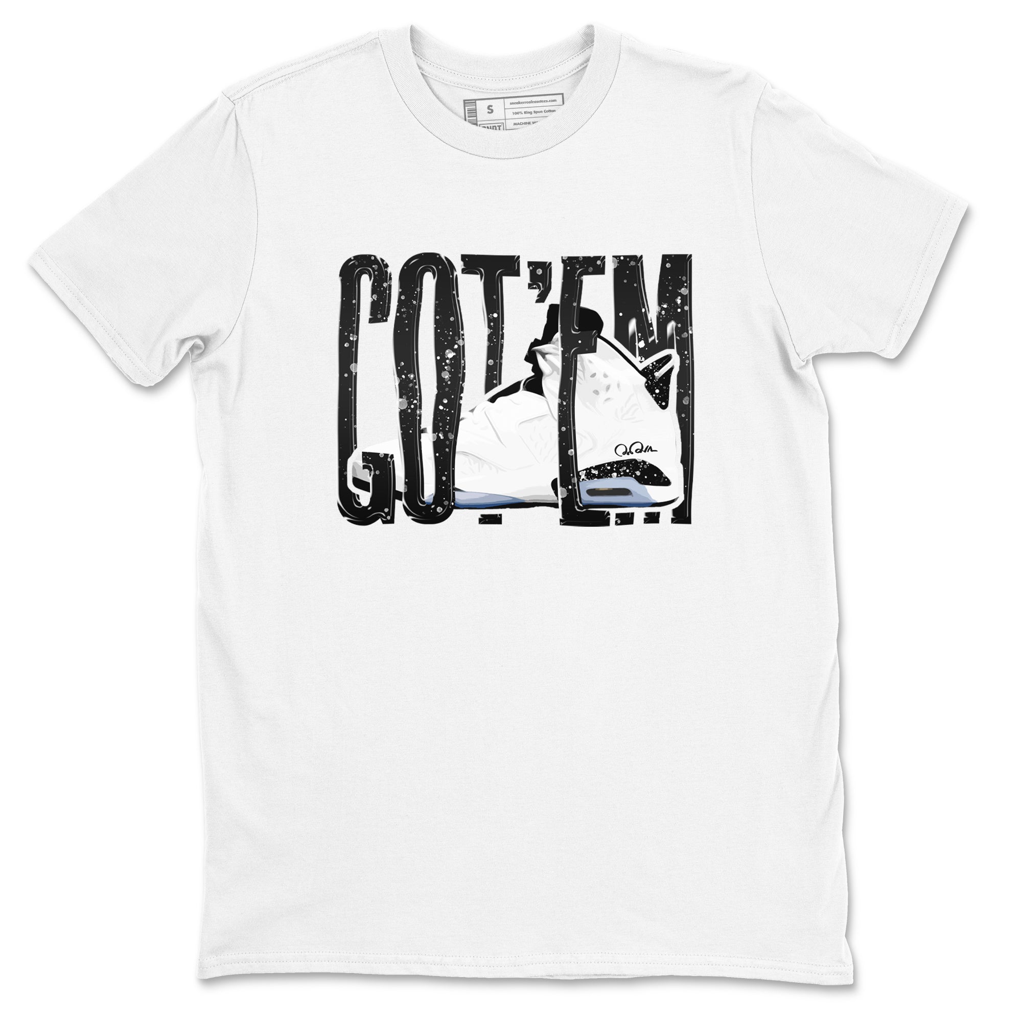 Wiggling Gotem snkmatch Tees - Air Jordan 6 White Black