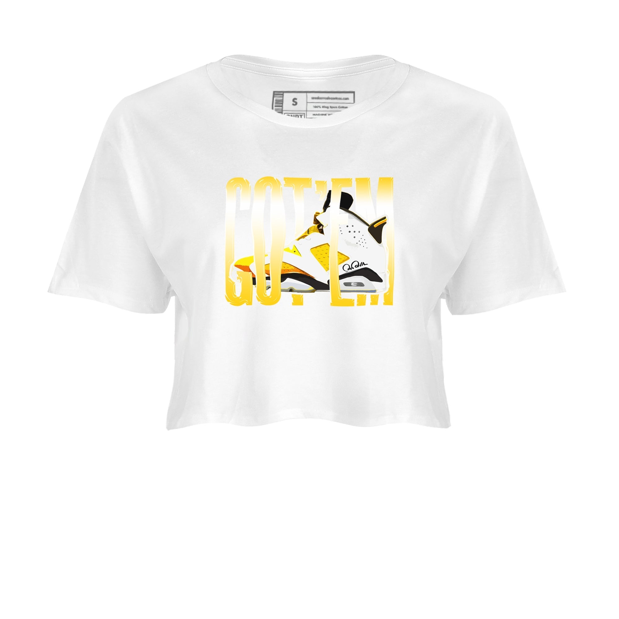 Wiggling Gotem snkmatch Women's Top - Air Jordan 6 Yellow Ochre