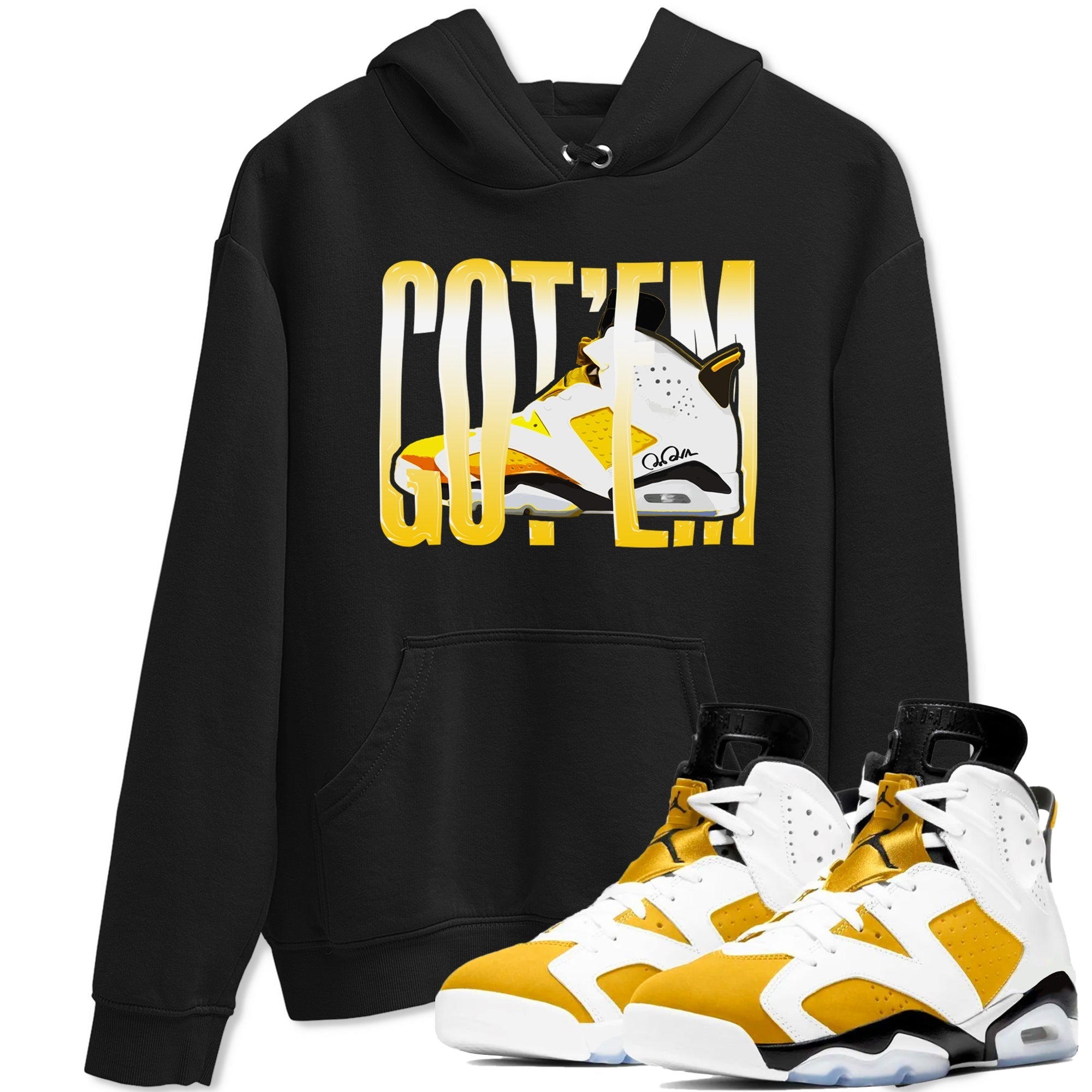 Wiggling Gotem snkmatch Tee - Air Jordan 6 Yellow Ochre