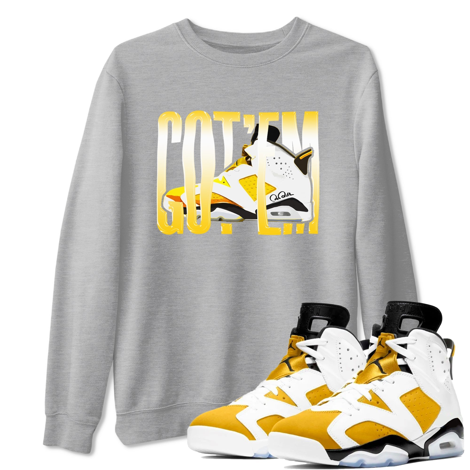 Wiggling Gotem snkmatch Tee - Air Jordan 6 Yellow Ochre