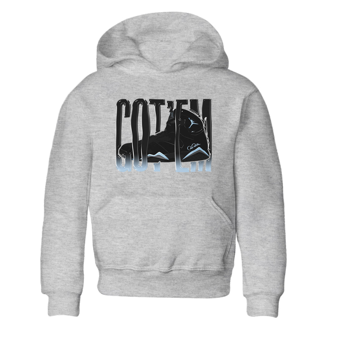 Wiggling Gotem Kids Tops - Air Jordan 7 Chambray