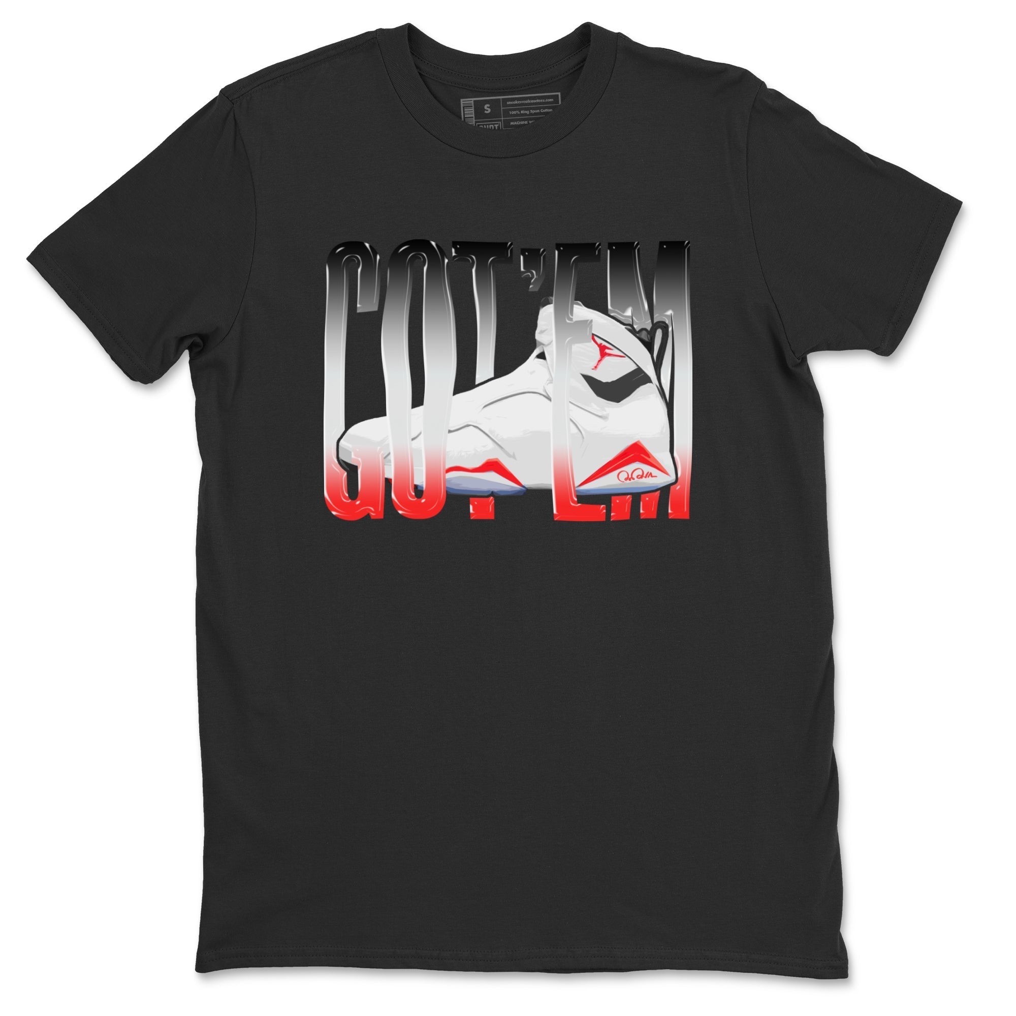 Wiggling Gotem Unisex Tops - Air Jordan 7 White Infrared