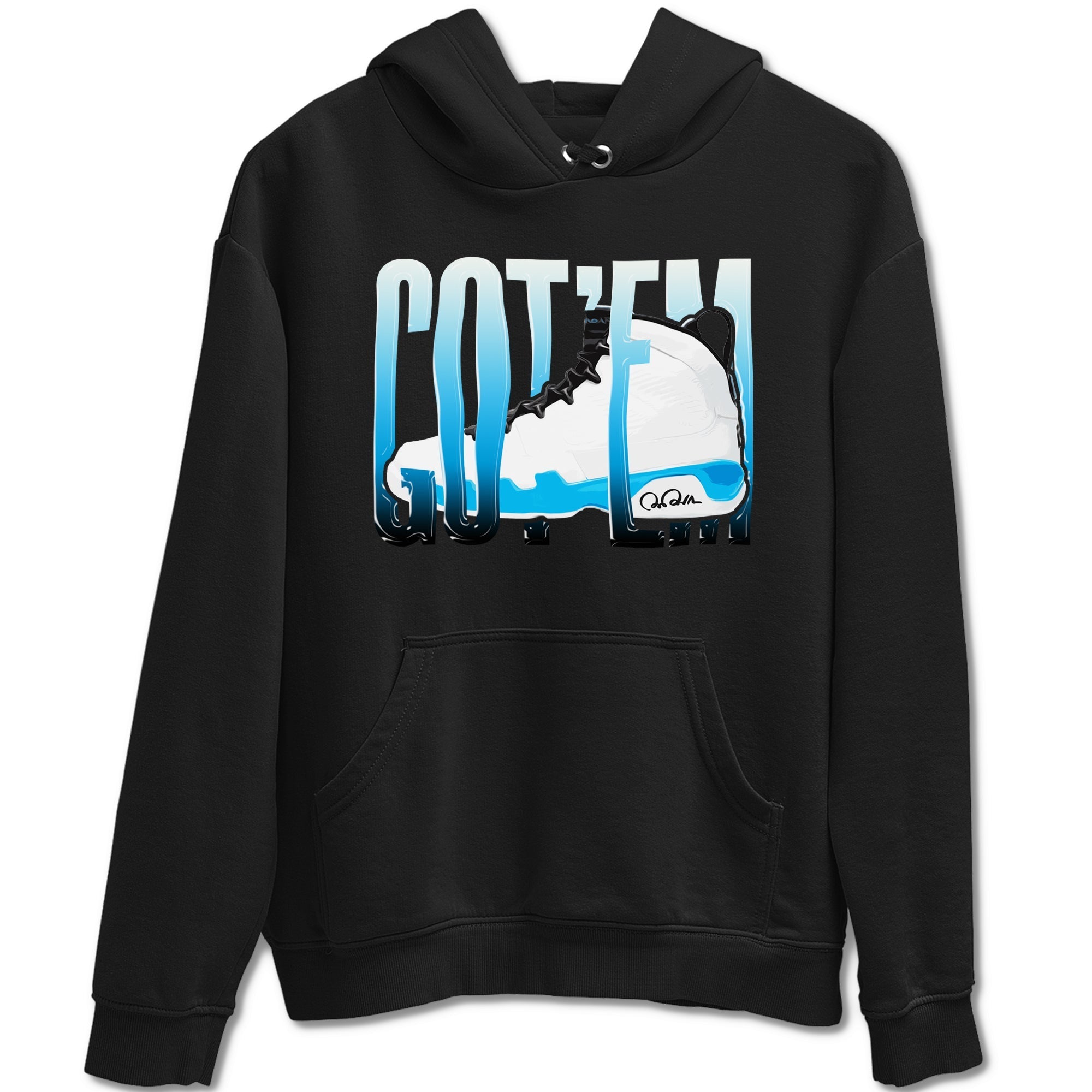 Wiggling Gotem snkmatch Tees - Air Jordan 9 Powder Blue