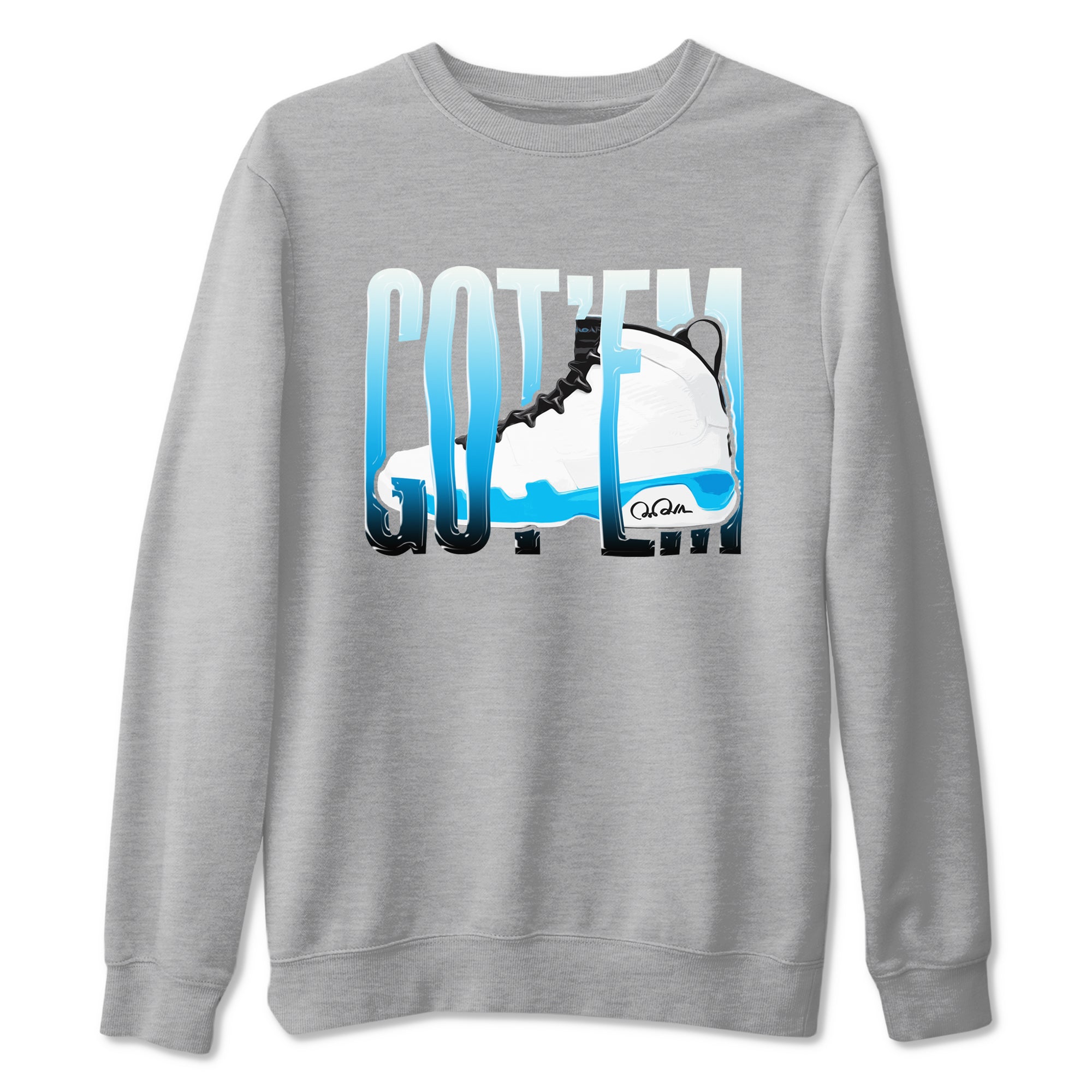 Wiggling Gotem snkmatch Tees - Air Jordan 9 Powder Blue