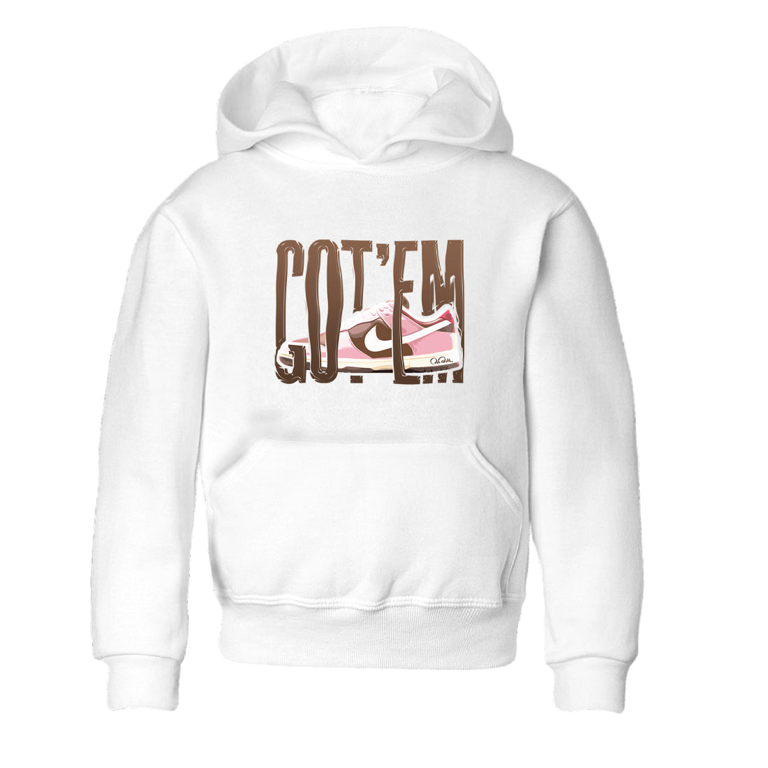 Wiggling Gotem snkmatch Tees Kids - Dunk Cacao Wow And Pink Foam