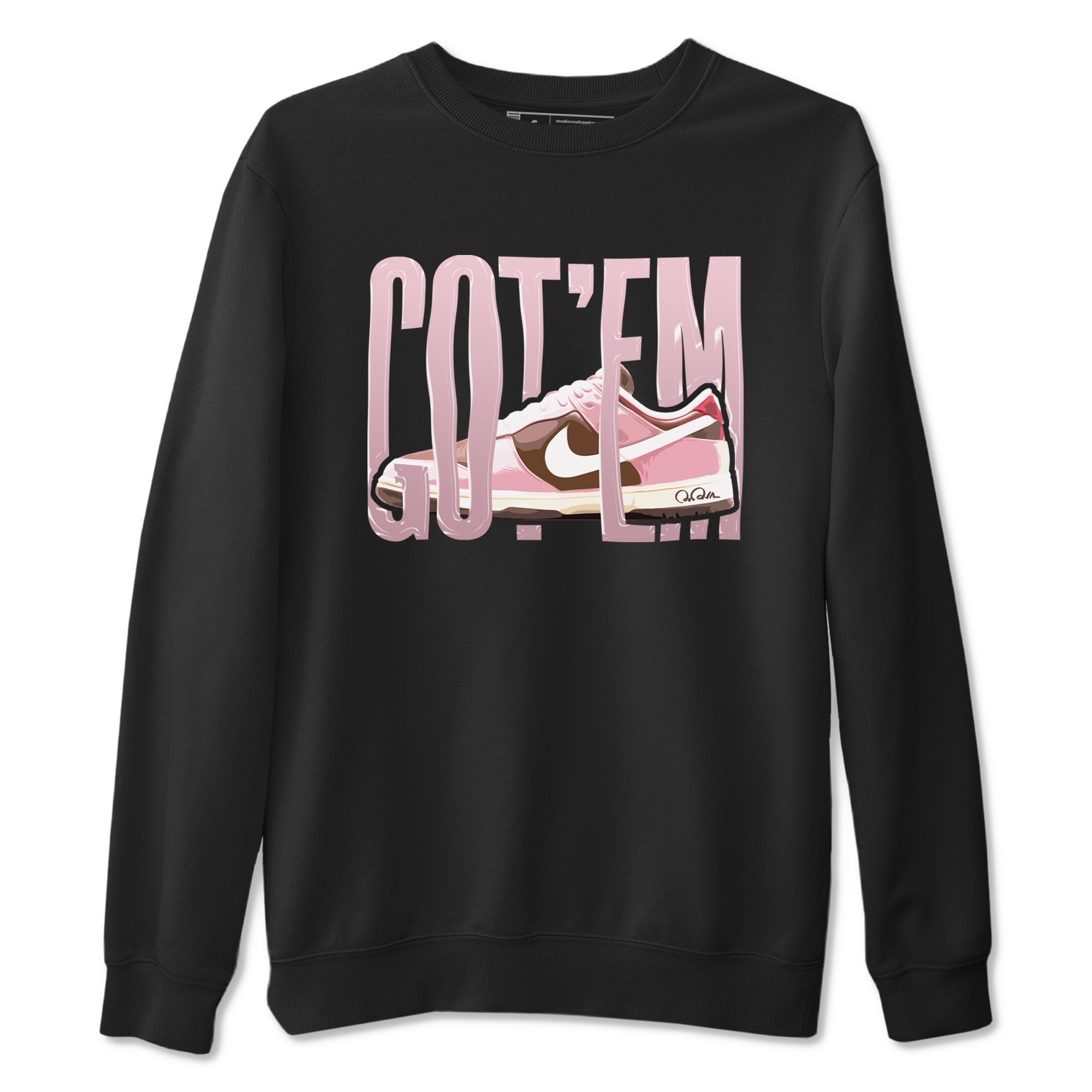Wiggling Gotem snkmatch Tees - Dunk Cacao Wow And Pink Foam