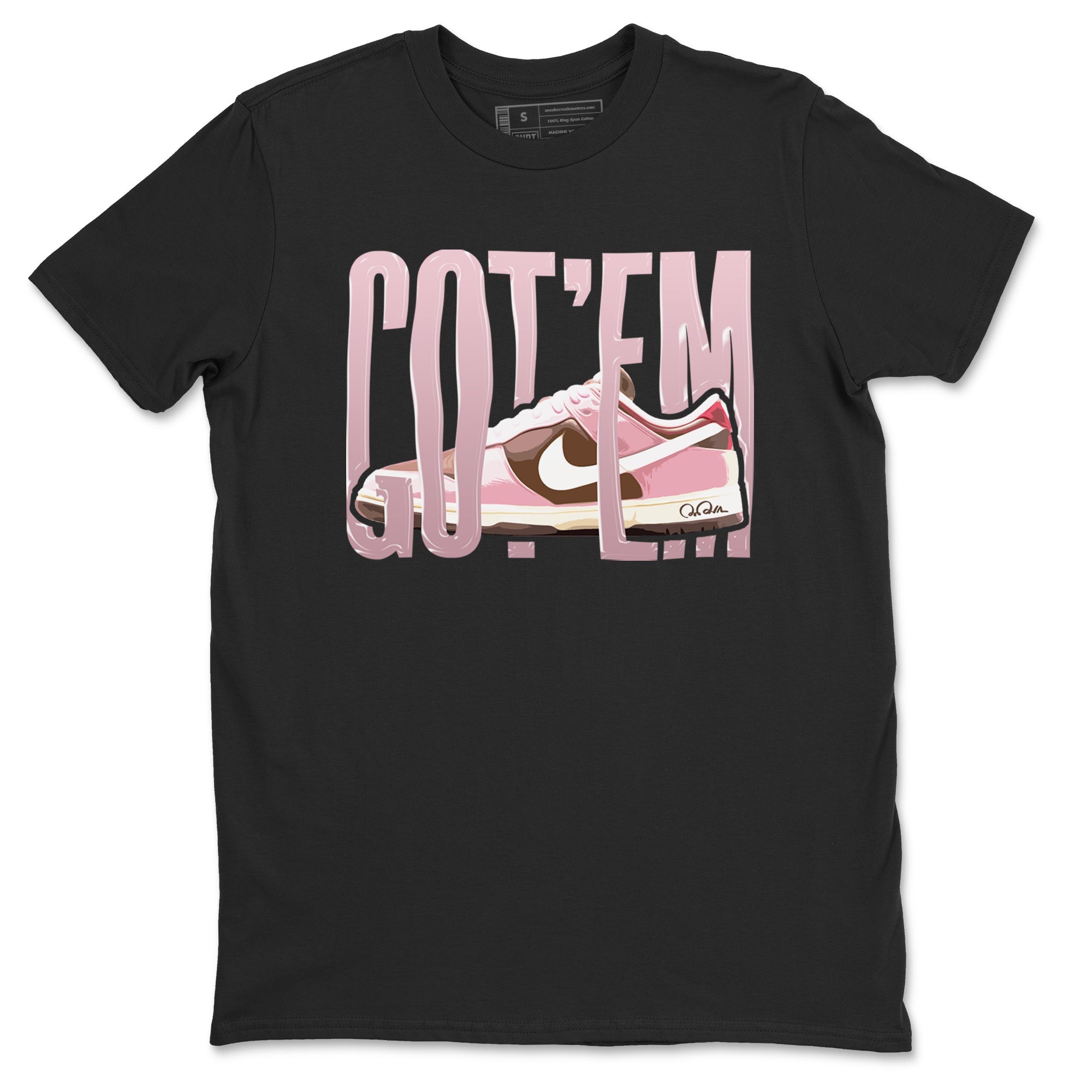 Wiggling Gotem snkmatch Tees - Dunk Cacao Wow And Pink Foam