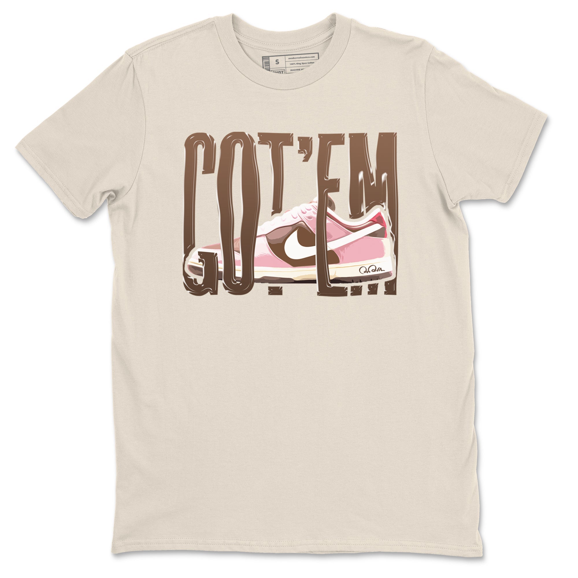 Wiggling Gotem snkmatch Tees - Dunk Cacao Wow And Pink Foam