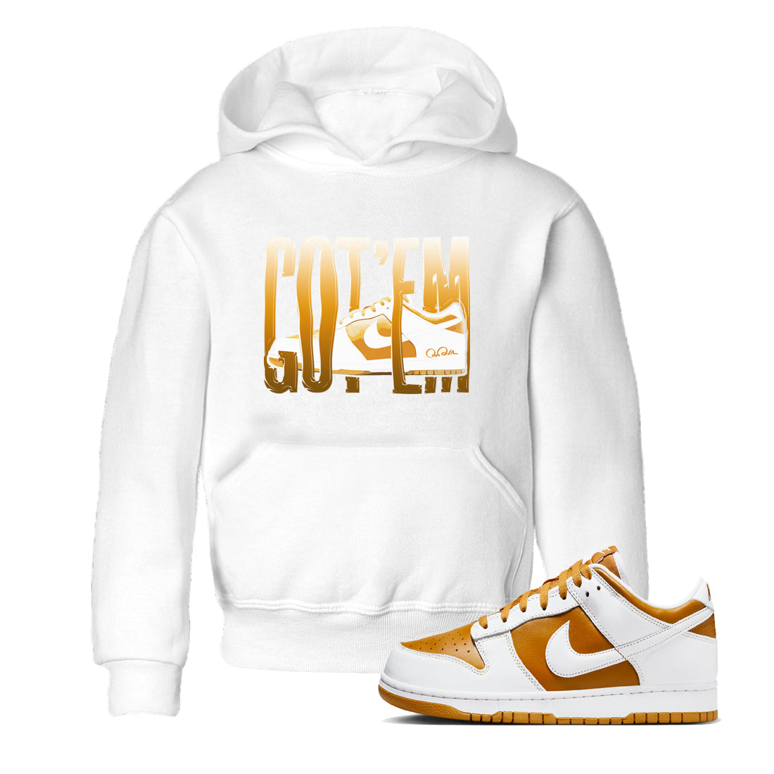 Wiggling Gotem snkmatch Tees Kids - Dunk Dark Curry