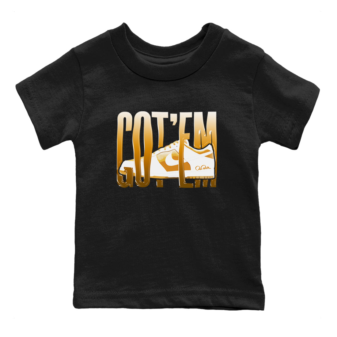 Wiggling Gotem snkmatch Tees Kids - Dunk Dark Curry