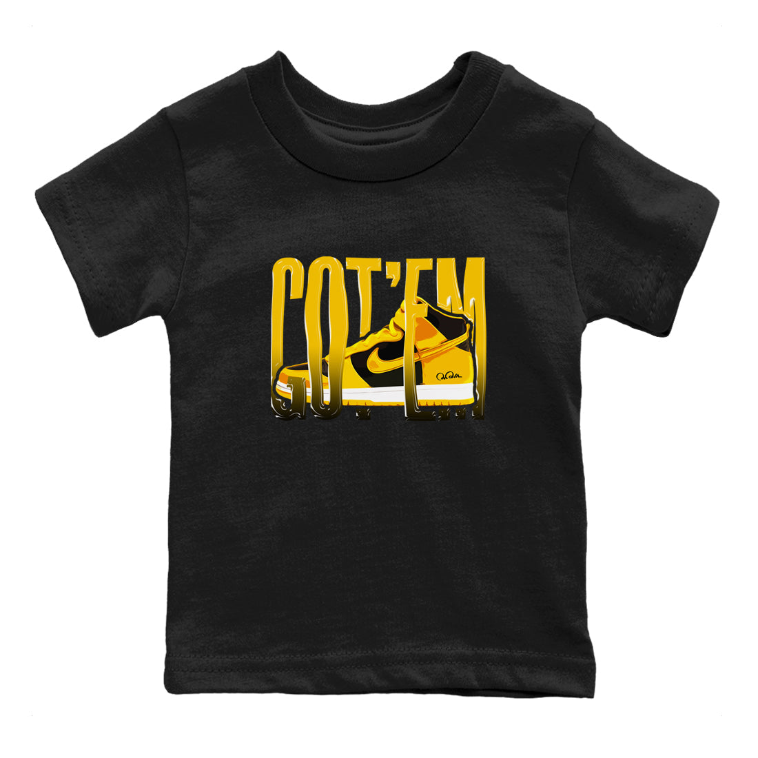 Wiggling Gotem snkmatch Tees Kids - Dunk High Pollen