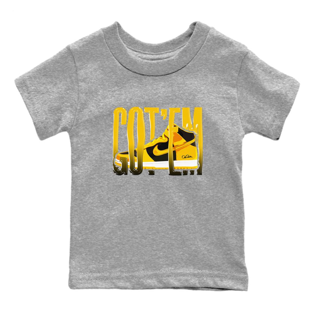 Wiggling Gotem snkmatch Tees Kids - Dunk High Pollen