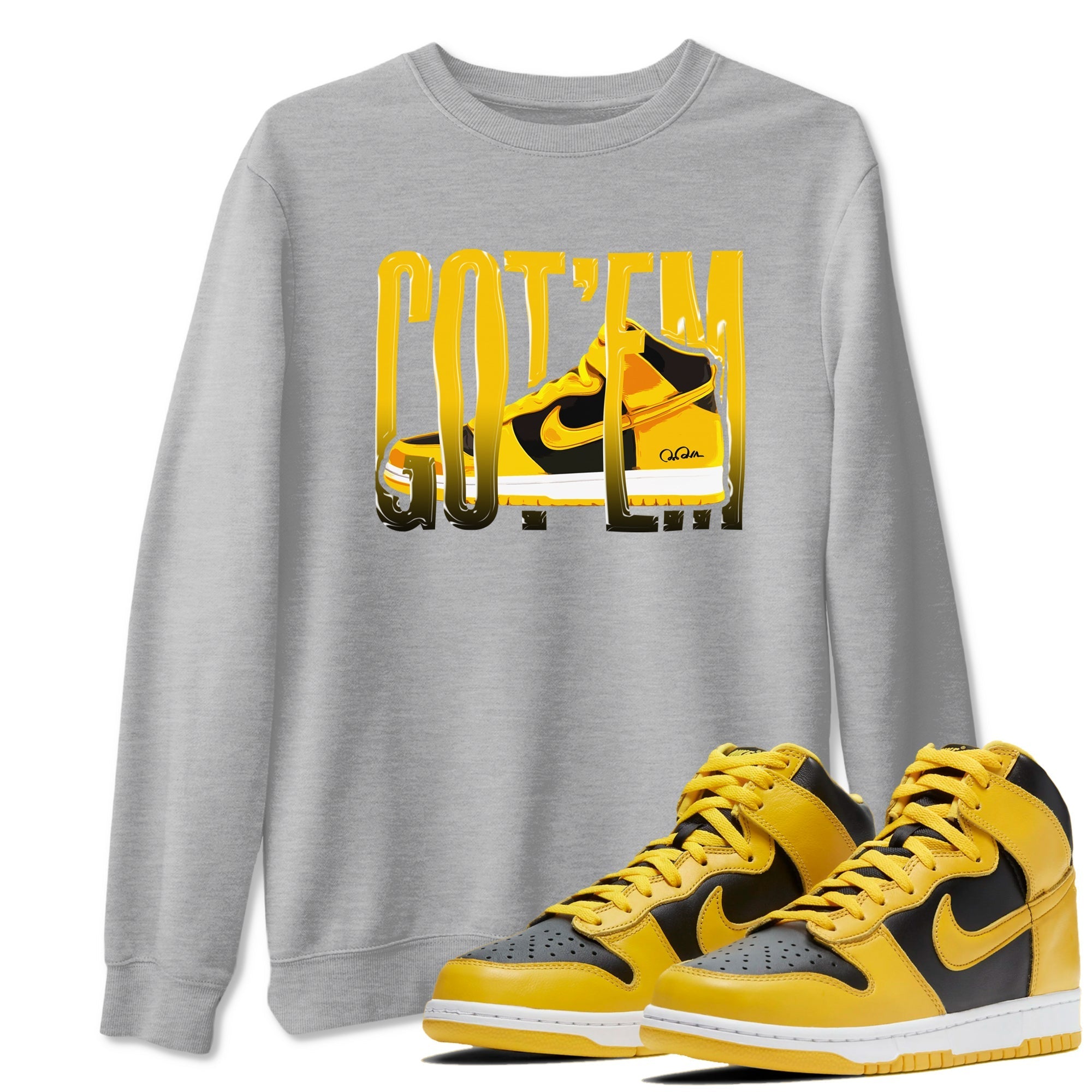 Wiggling Gotem snkmatch Tees - Dunk High Pollen