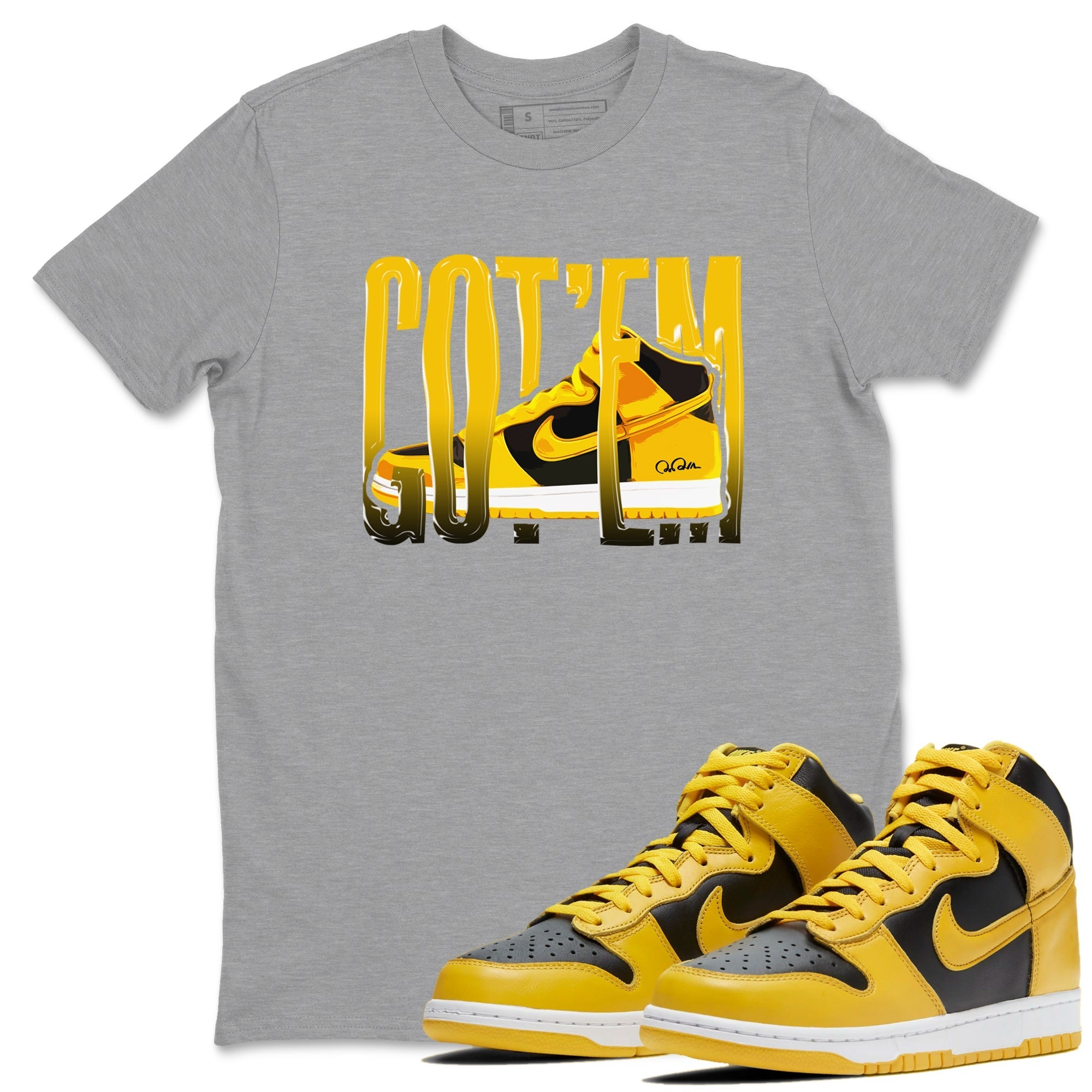 Wiggling Gotem snkmatch Tees - Dunk High Pollen