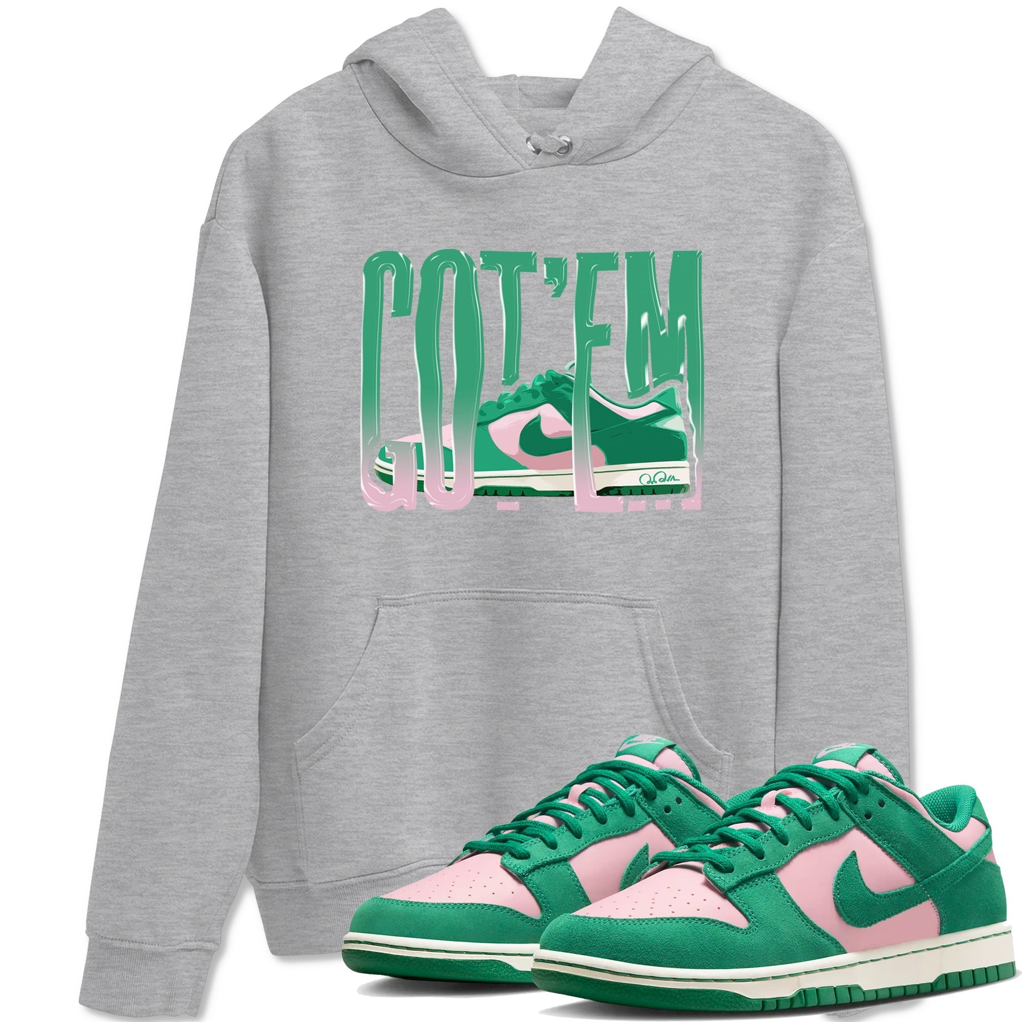 Wiggling Gotem snkmatch Tees - Dunk Medium Soft Pink Malachite