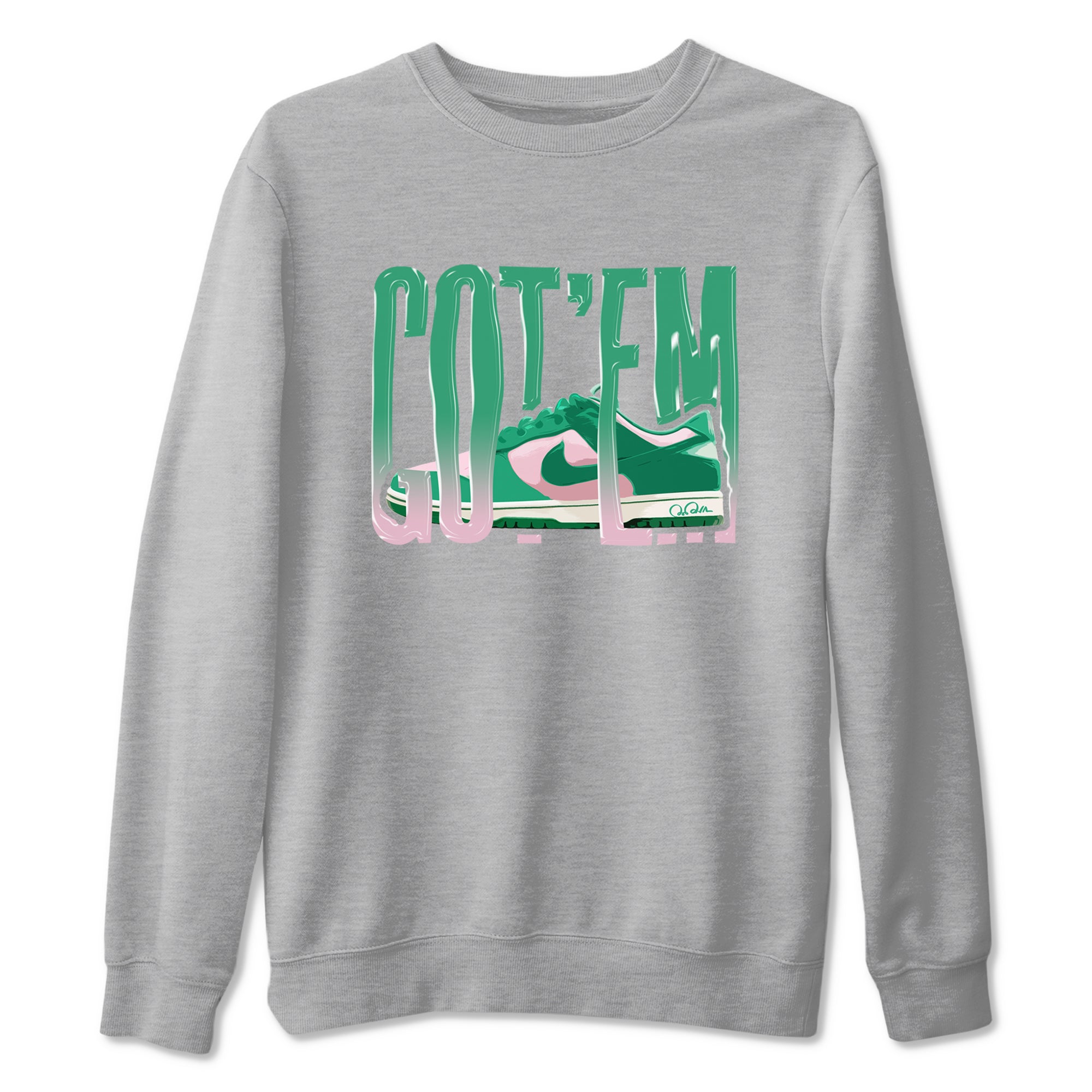 Wiggling Gotem snkmatch Tees - Dunk Medium Soft Pink Malachite
