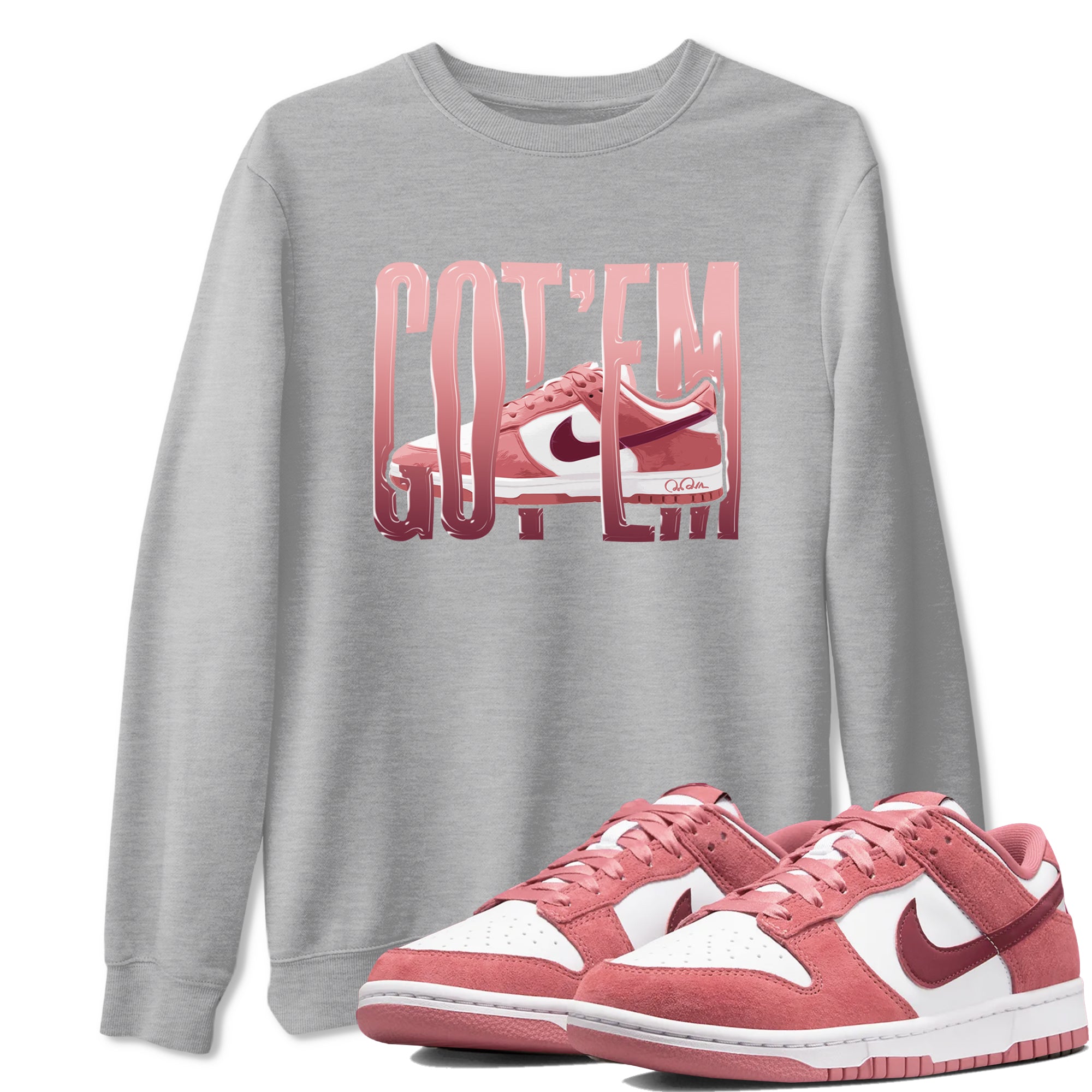 Wiggling Gotem snkmatch Tee - Dunk Valentines Day 2024