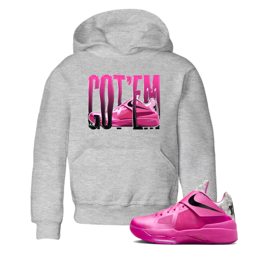 Wiggling Gotem snkmatch Tees Kids - KD 4 Aunt Pearl