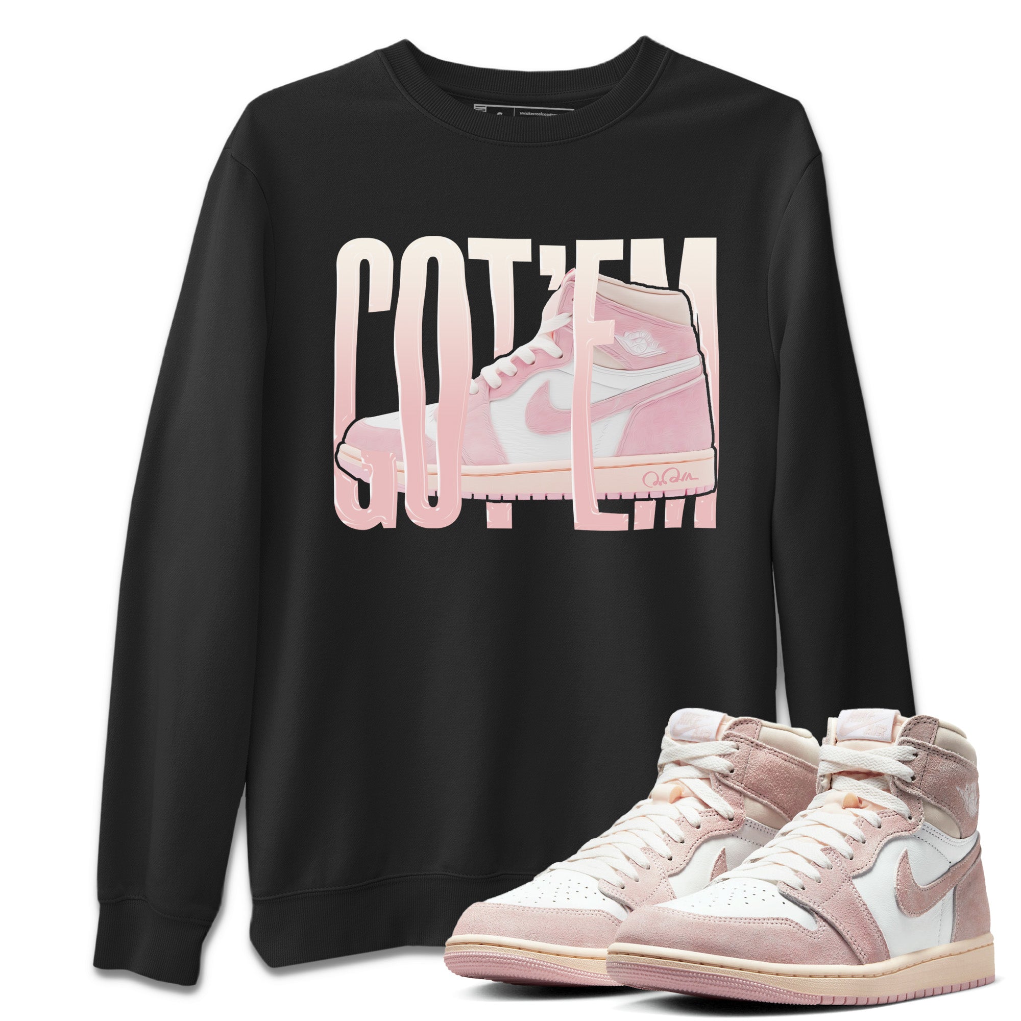 Wiggling Gotem Unisex Tops - Air Jordan 1 Washed Pink