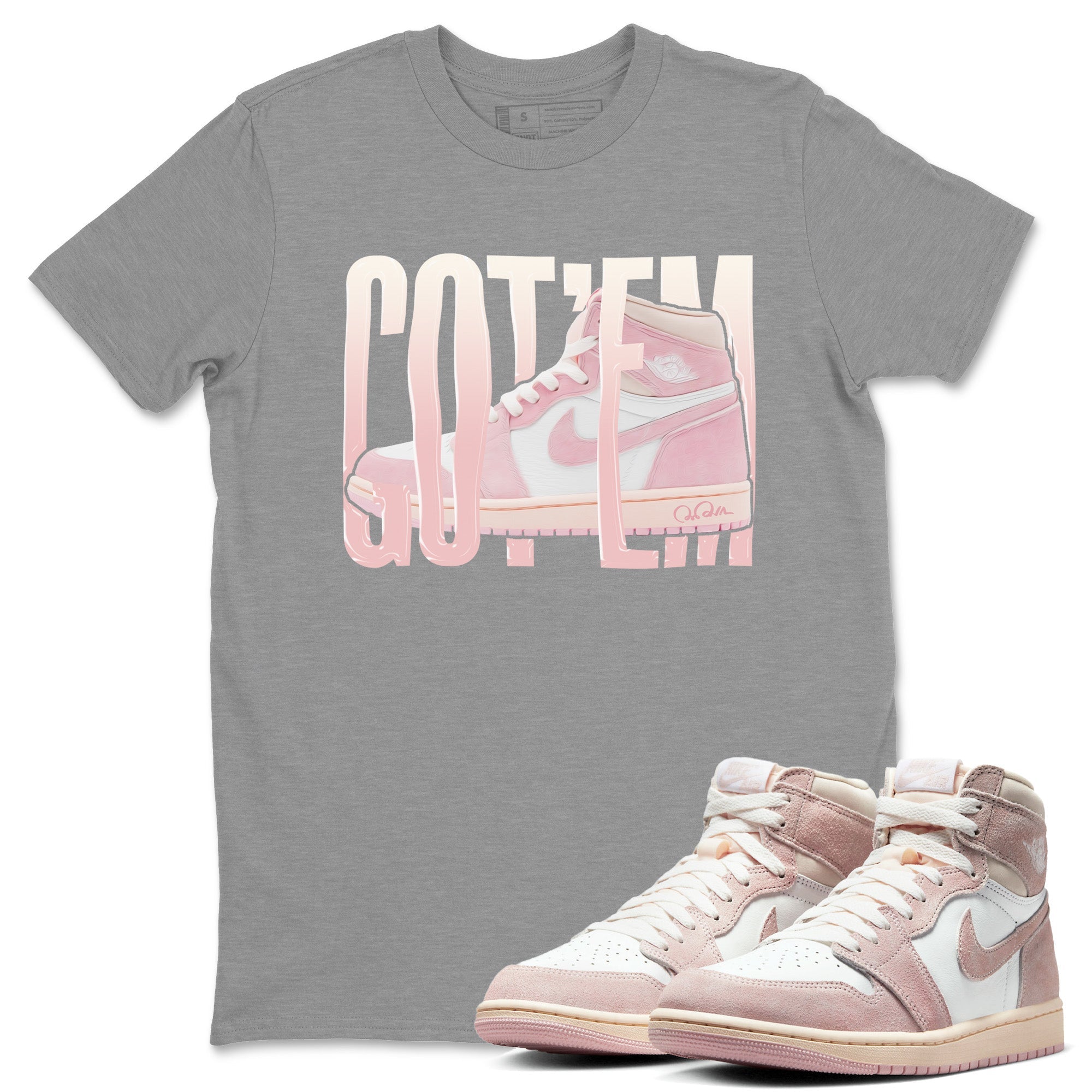 Wiggling Gotem Unisex Tops - Air Jordan 1 Washed Pink