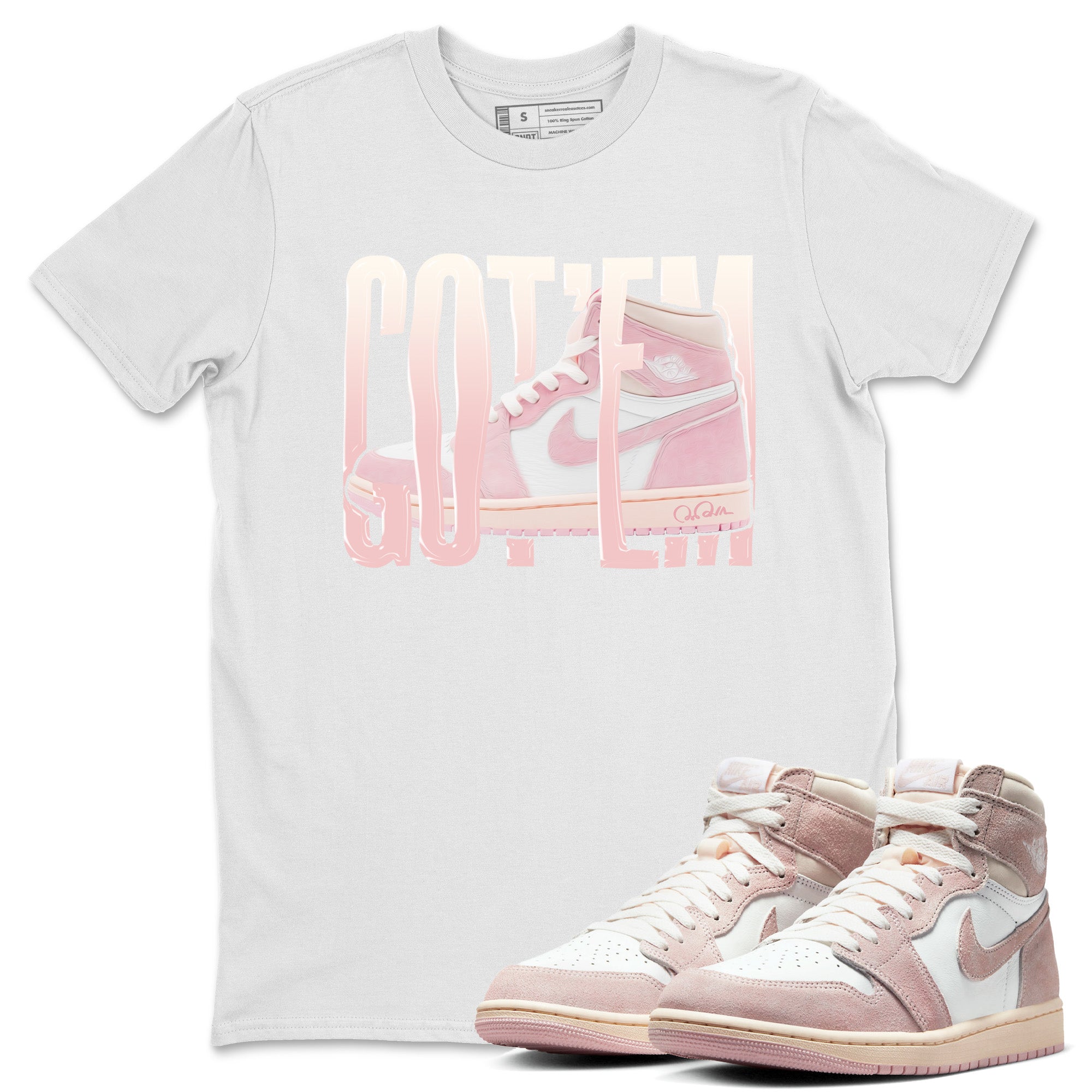Wiggling Gotem Unisex Tops - Air Jordan 1 Washed Pink