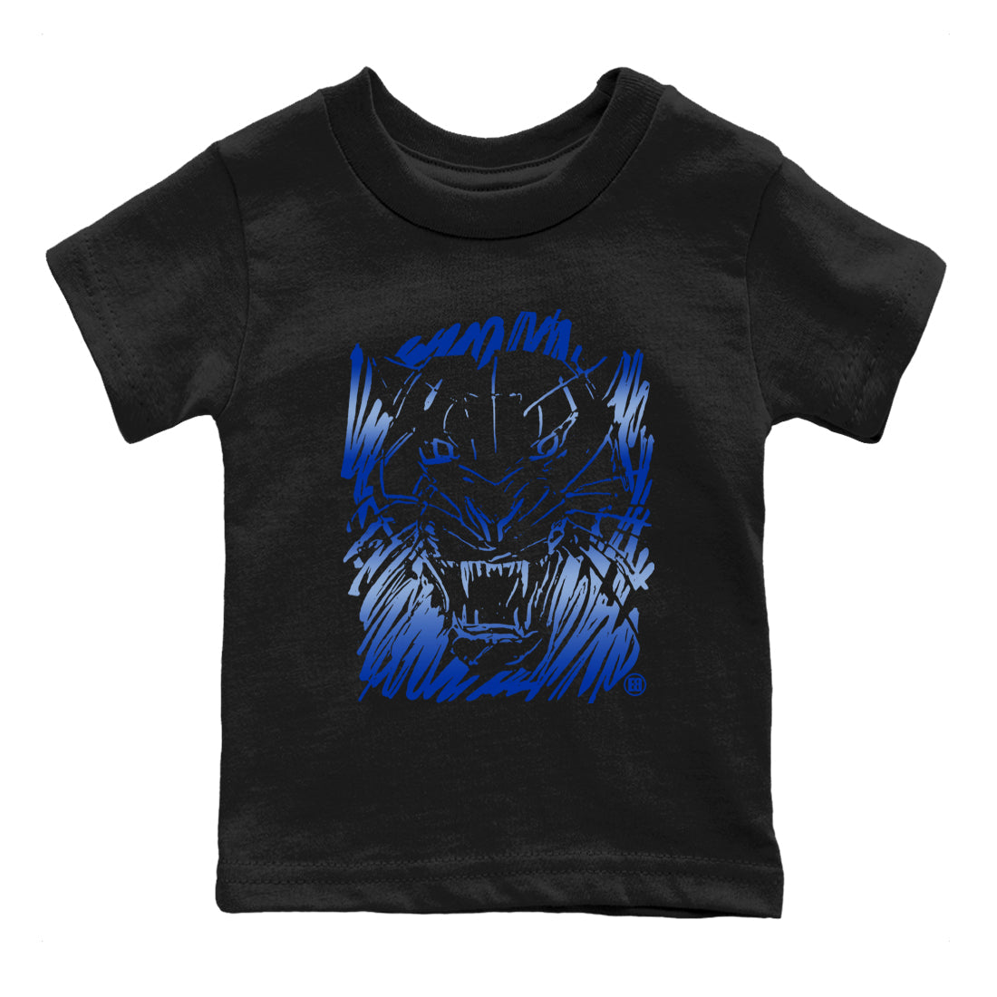 Wild Cat Doodle snkmatch Tees Kids - Air Foamposite One Royal