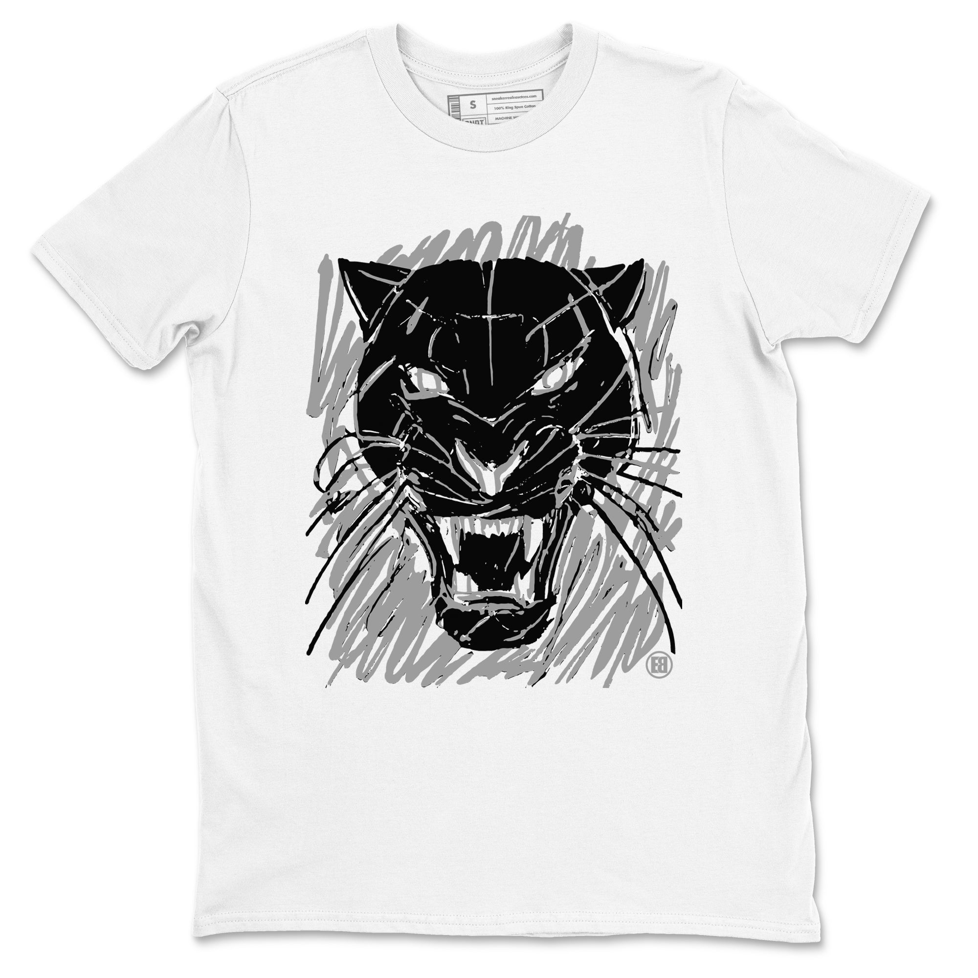 Wild Cat Doodle snkmatch Tees - Air Jordan 4 Black Cat