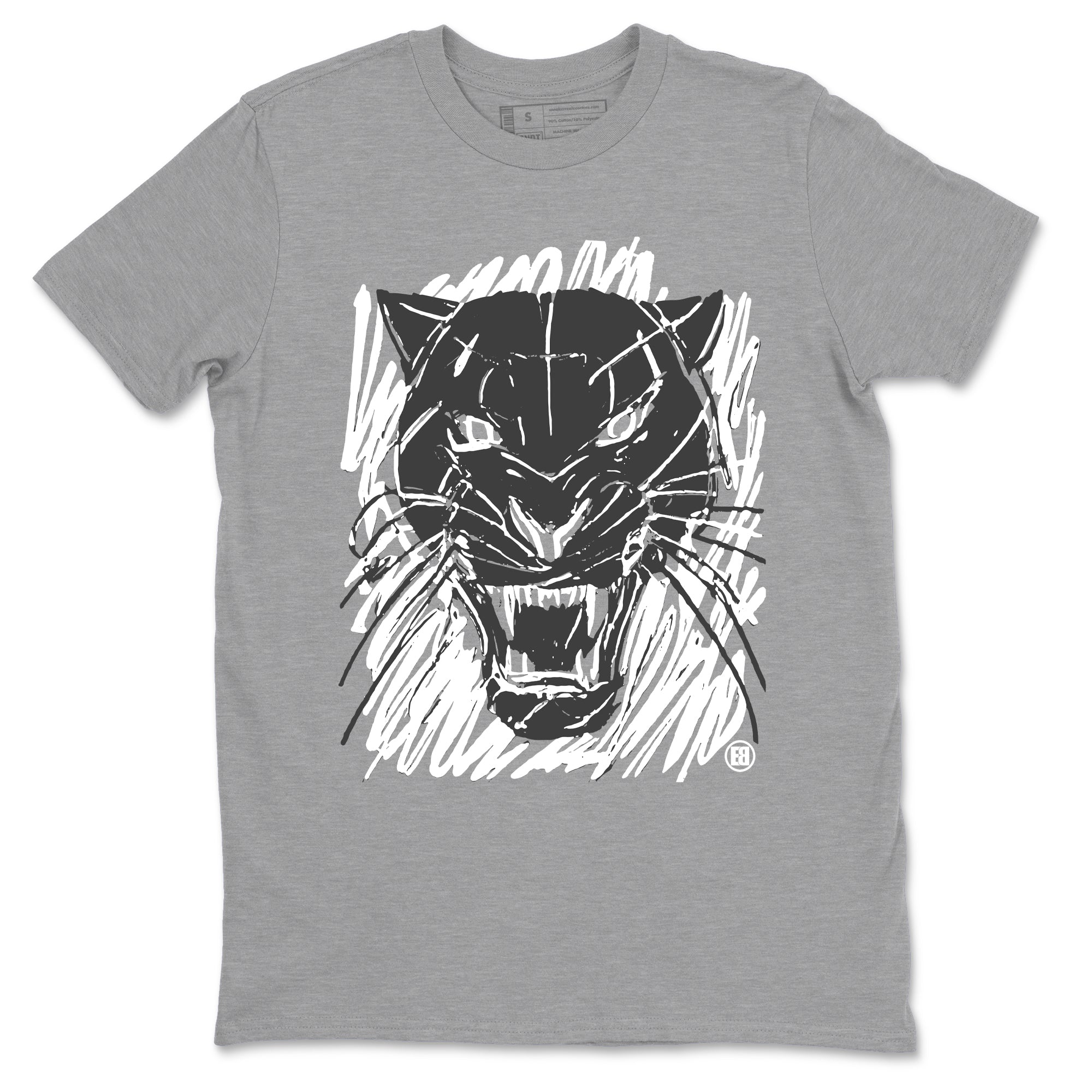Wild Cat Doodle snkmatch Tees - Air Jordan 4 Wet Cement