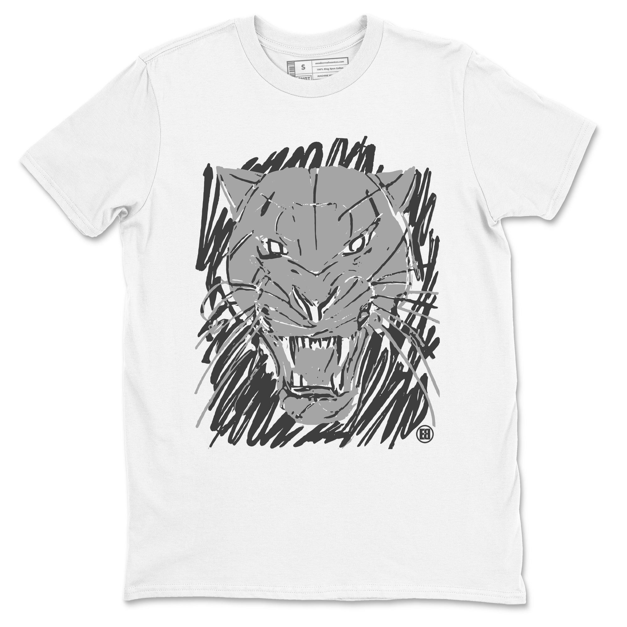 Wild Cat Doodle snkmatch Tees - Air Jordan 4 Wet Cement